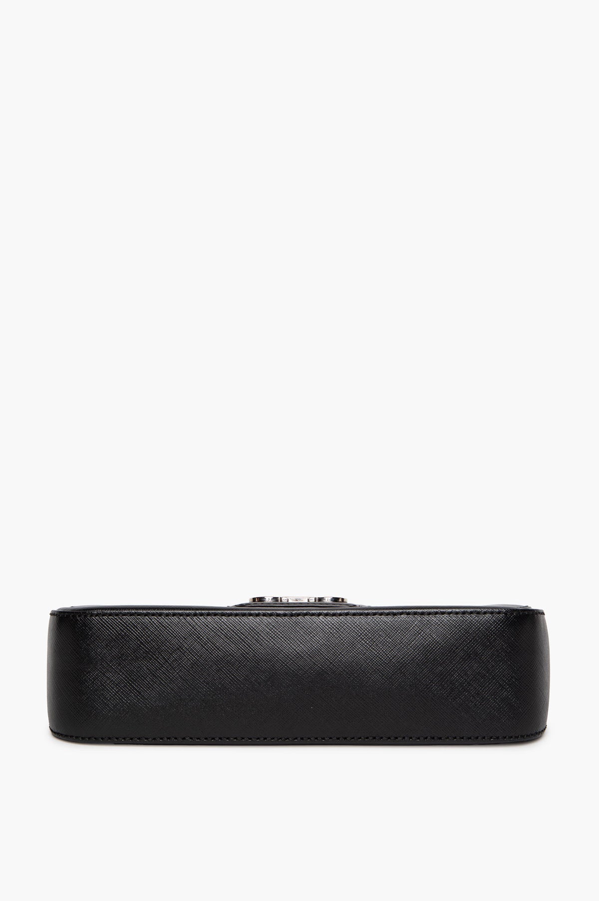 Salvatore Ferragamo Black Saffiano Leather Gancini Chain Shoulder Bag