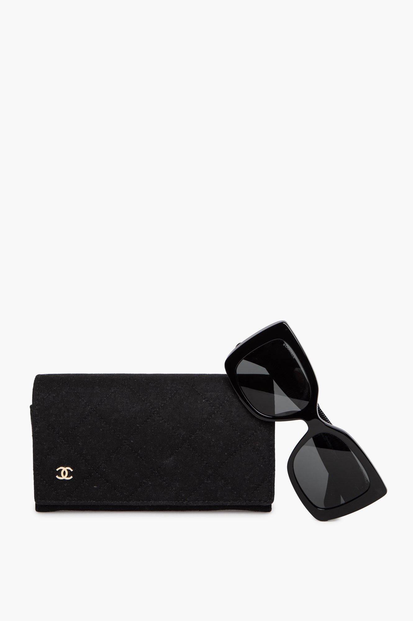 Chanel Black CC 5494-A Square Sunglasses