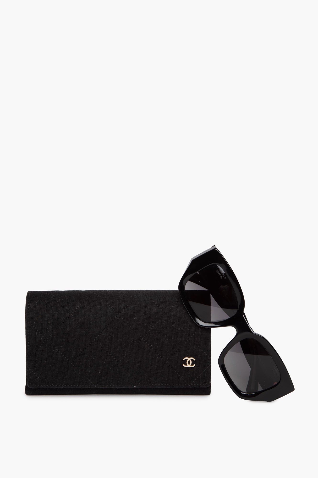 Chanel Gold CC 5506 Square Sunglasses