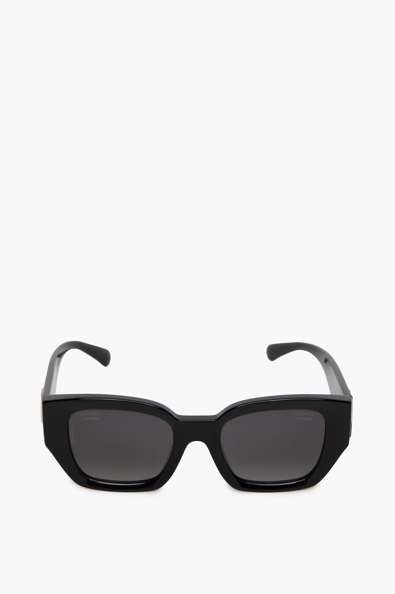 Chanel Gold CC 5506 Square Sunglasses