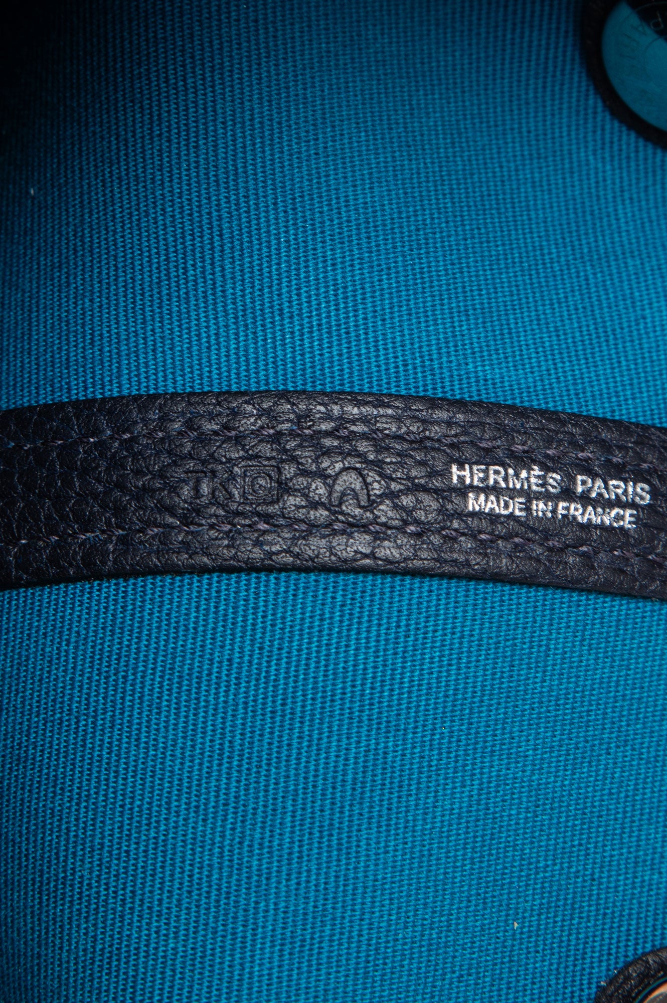 Hermès 2013 Bleu Izmir Toile/Negonda Bleu Garden Party 36