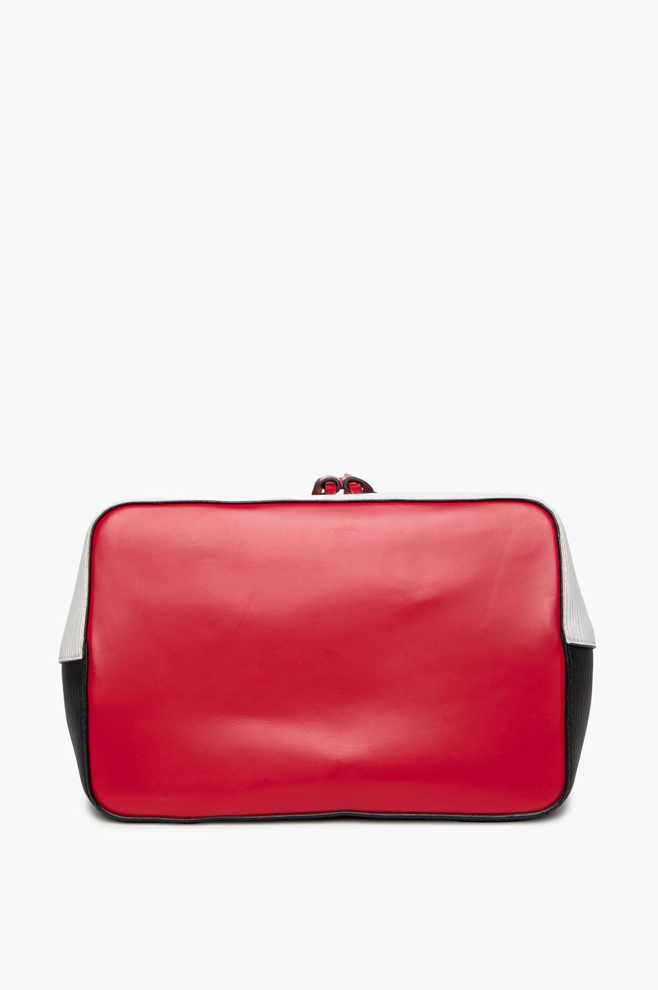 Louis Vuitton White/Black/Red Epi NéoNoé MM Bucket Bag