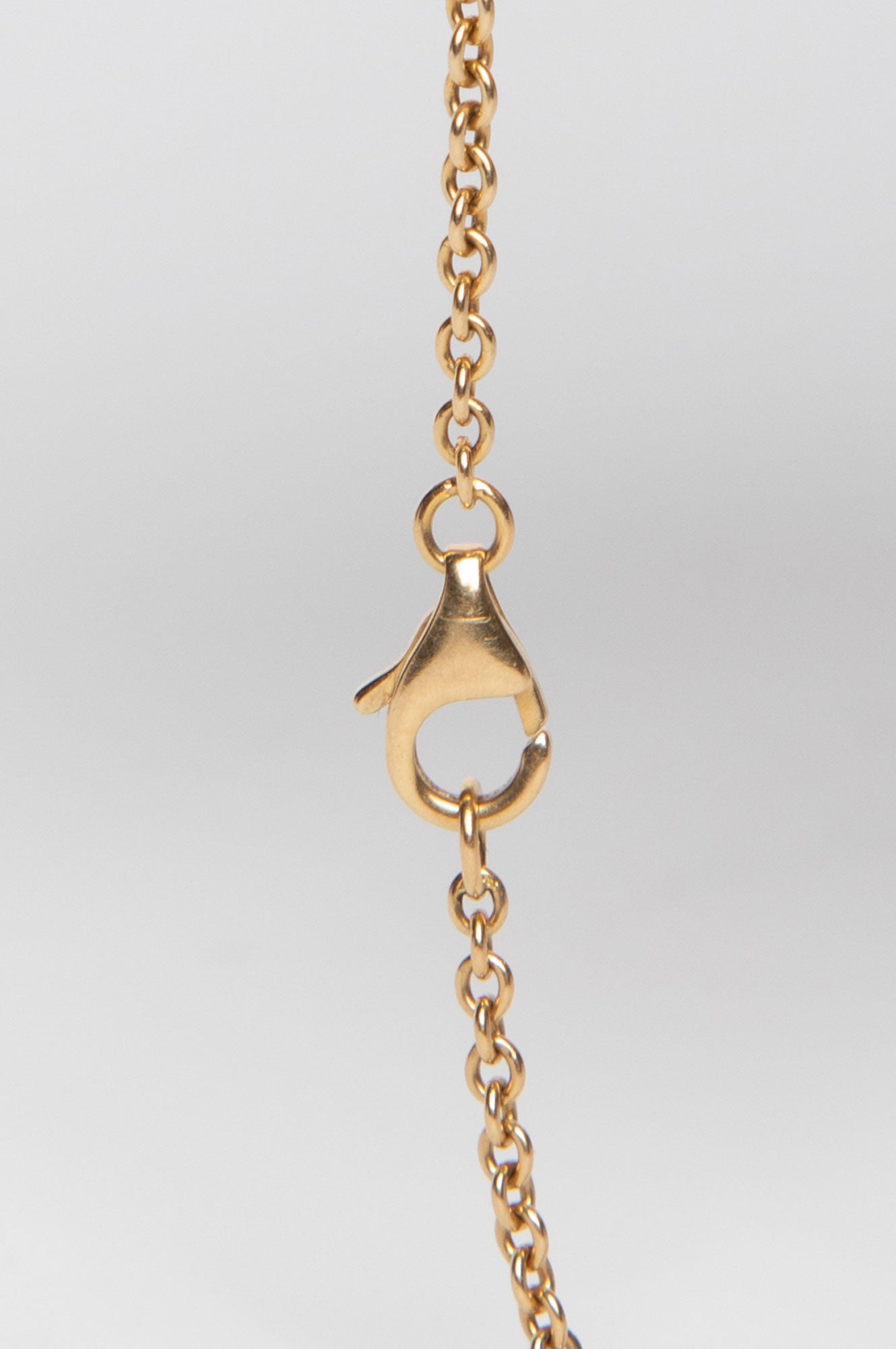 Cartier 18k Gold Love Bracelet On Chain