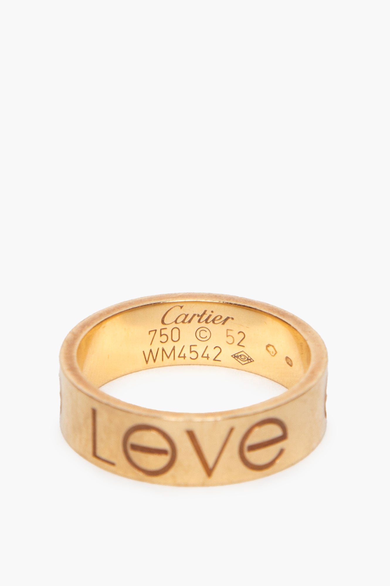 Cartier 18k Gold Love Ring Small Model 5.5