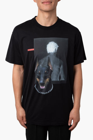 Givenchy Black Dog Print T-shirt Size XS Mens