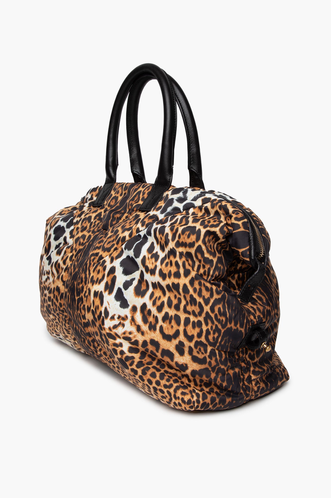 Yves Saint Laurent YSL Leopard Print Nylon Easy Y Bag