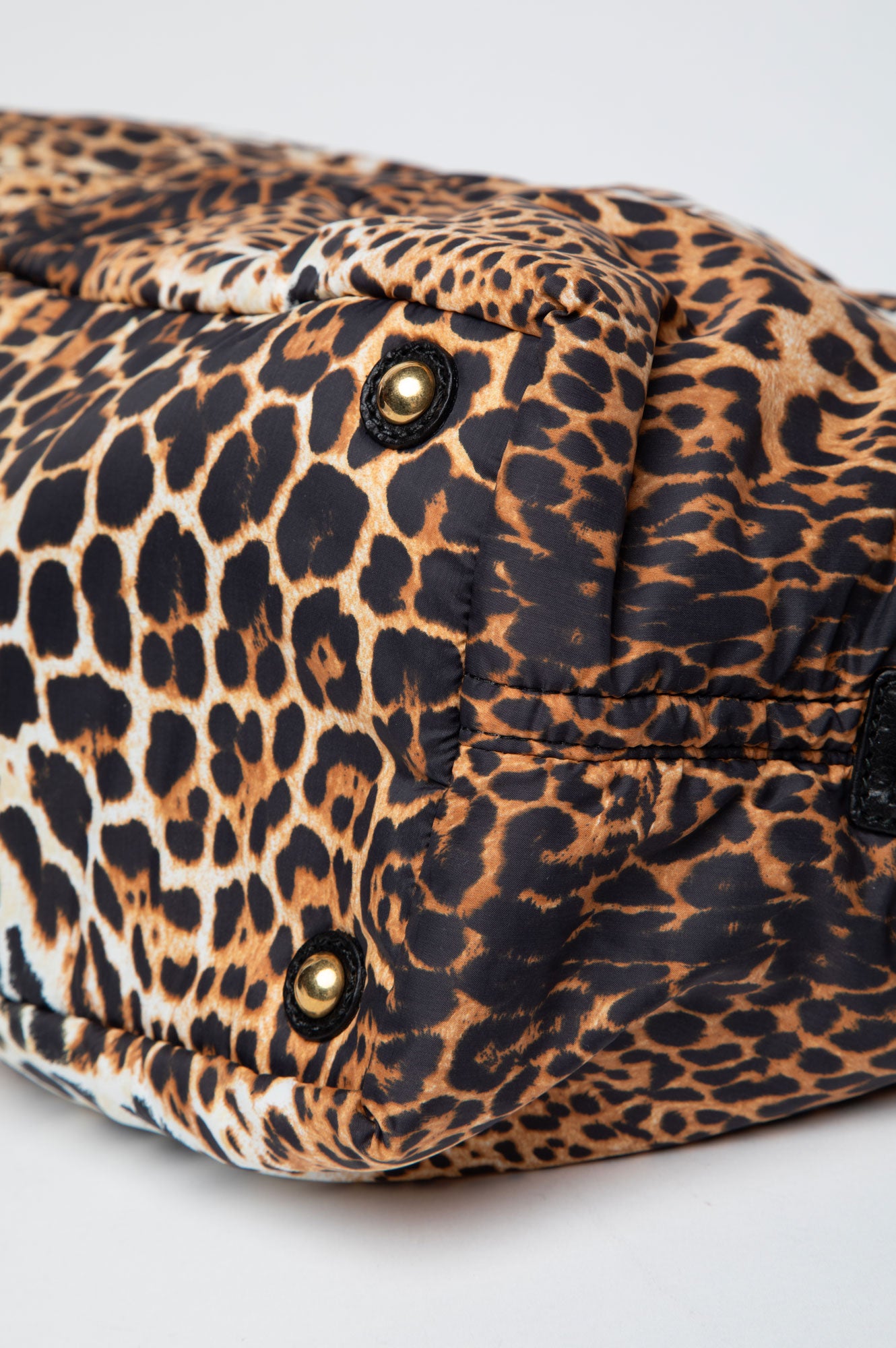 Yves Saint Laurent YSL Leopard Print Nylon Easy Y Bag