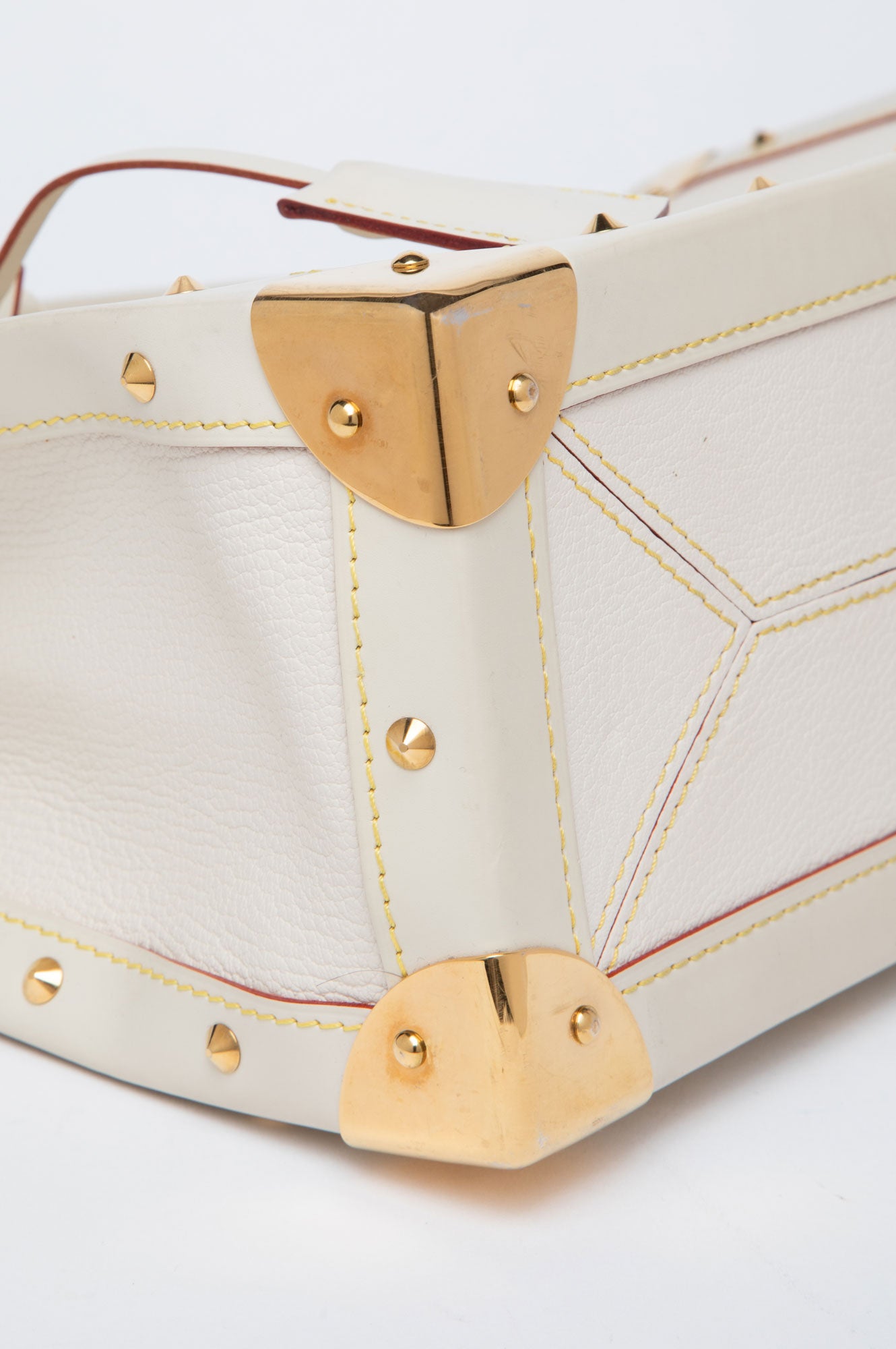Louis Vuitton Cream Goatskin Suhali Le Fabuleux Leather Tote Bag