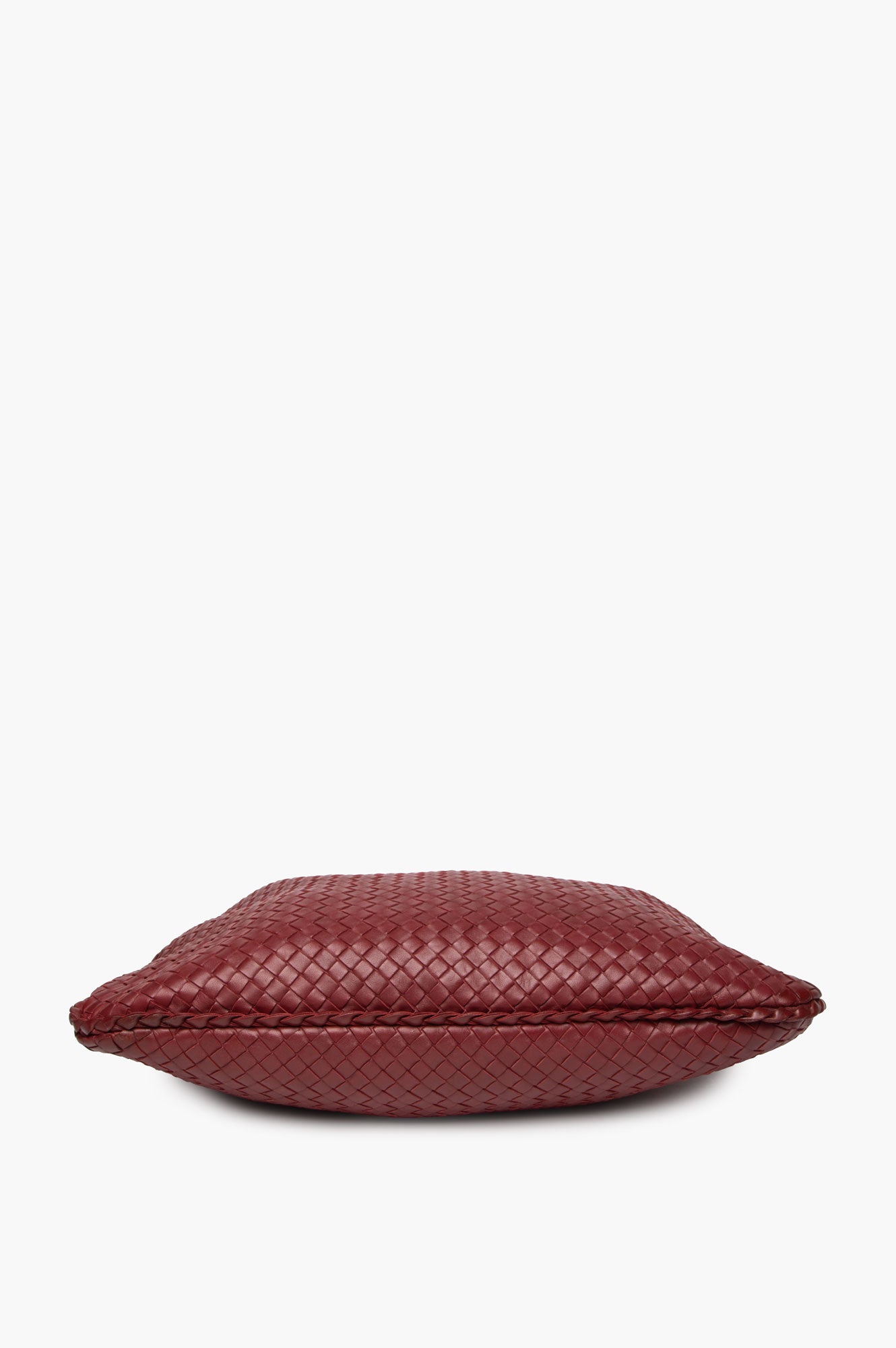 Bottega Veneta Burgundy Nappa Intrecciato Large Veneta Hobo Bag