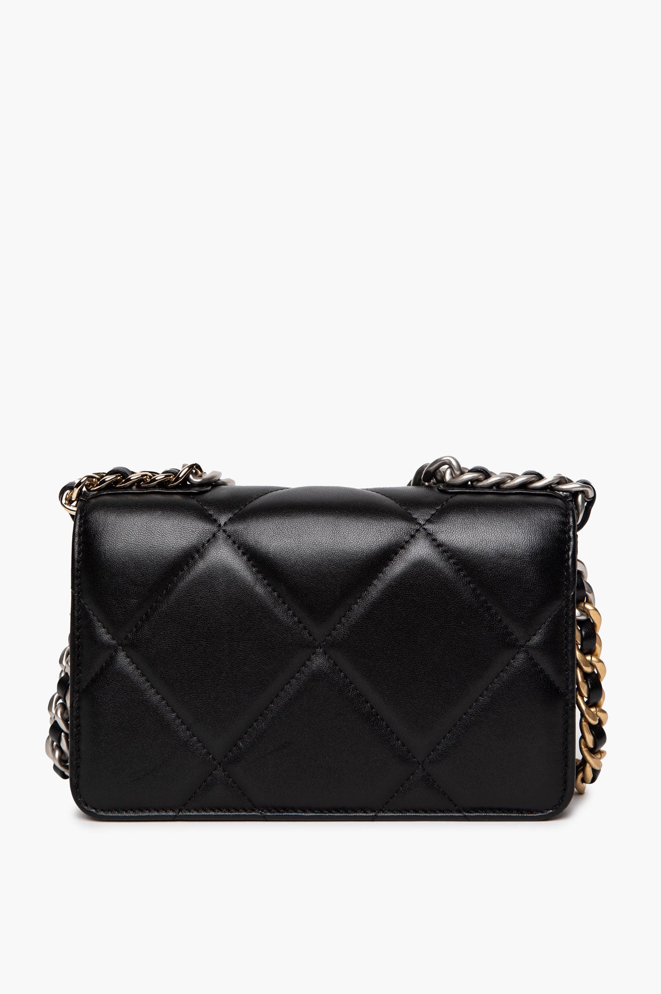 Chanel 19 Black Lamskin  WOC Bag