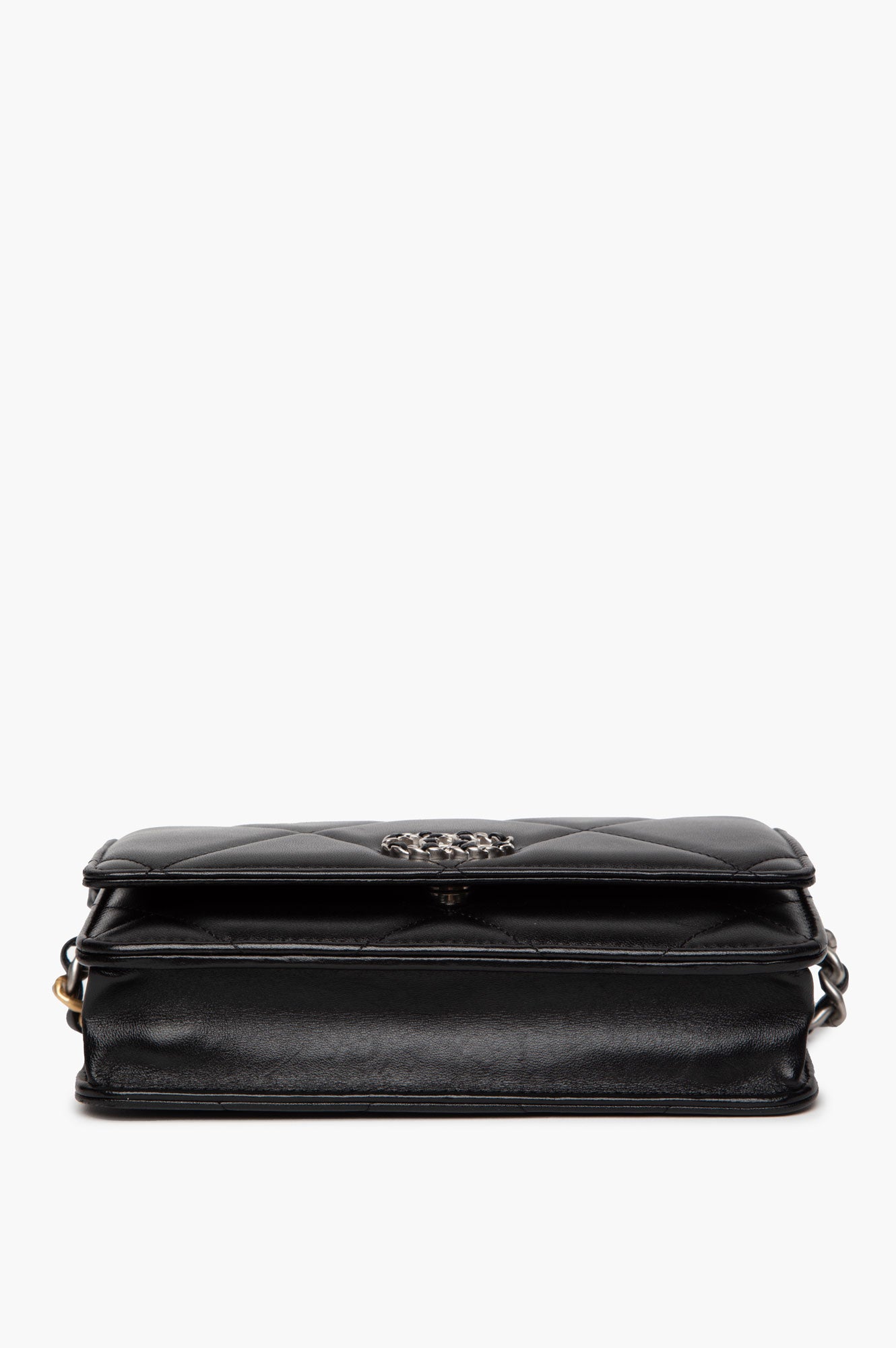 Chanel 19 Black Lamskin  WOC Bag