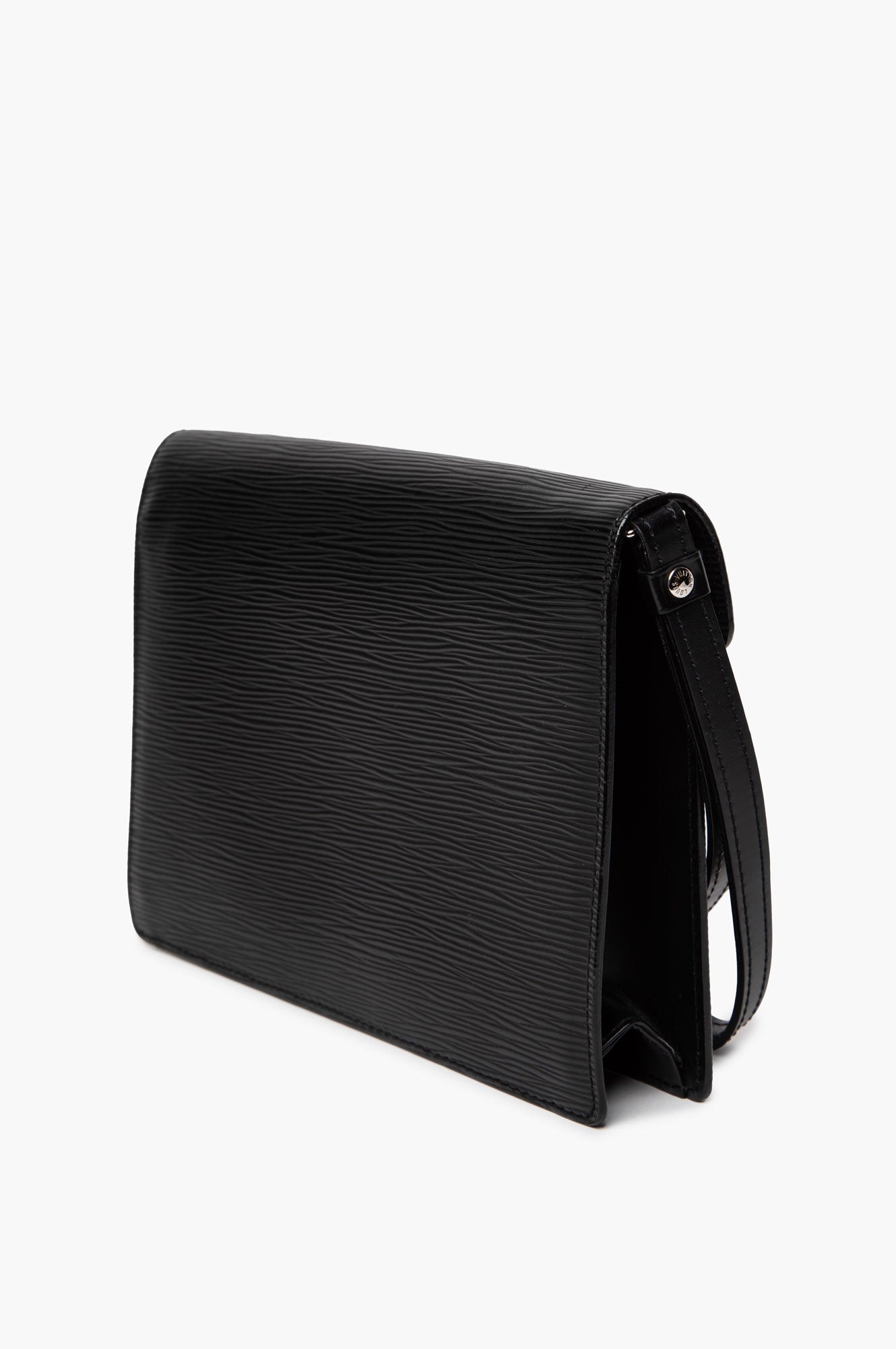 Louis Vuitton Black Epi Pochette Sellier Dragonne Clutch