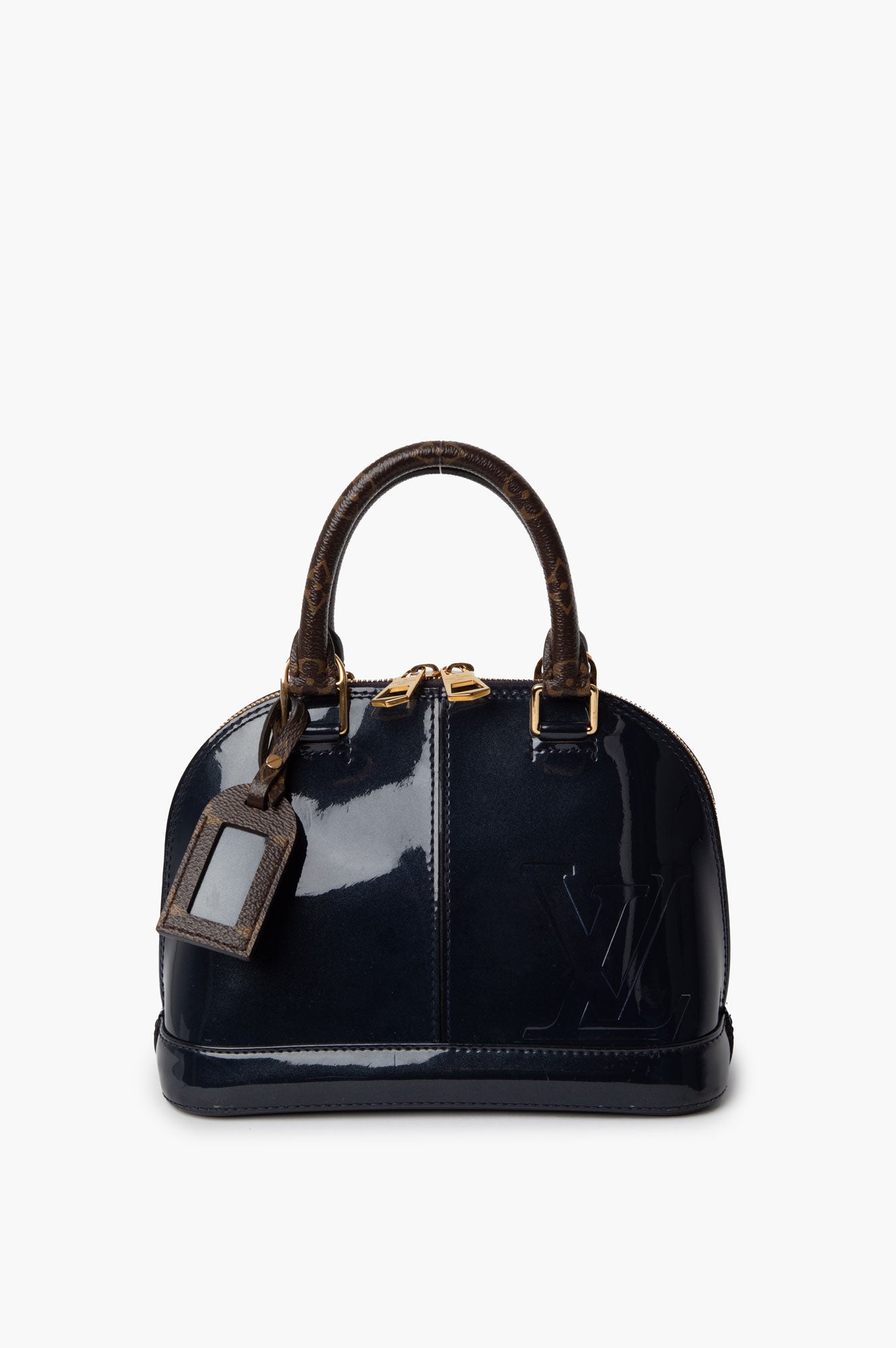 Louis Vuitton Blue Vernis Mirrior Alma BB