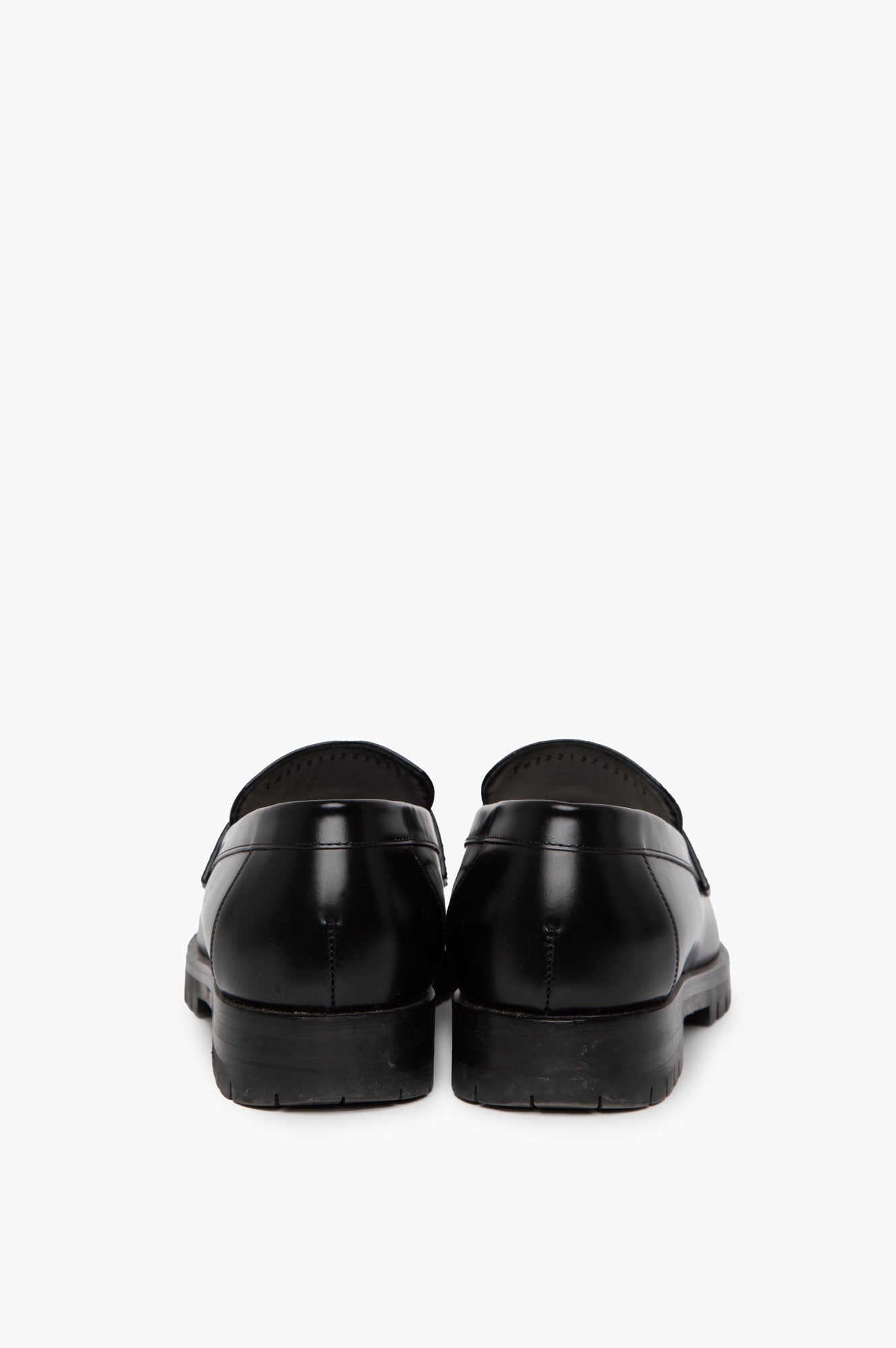 Hermes Black Faubourg Loafer Size 38