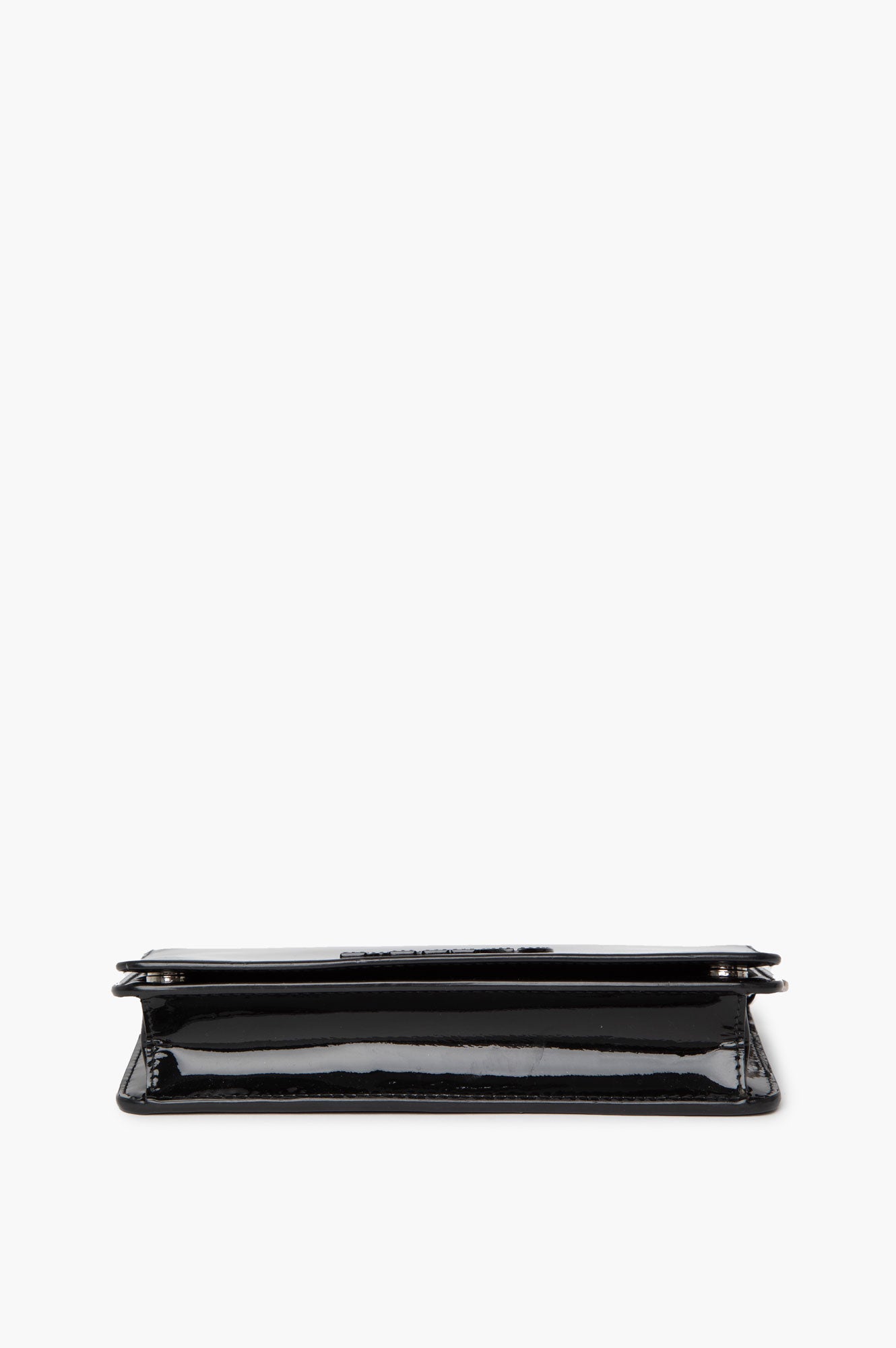 Miu Miu Black Patent WOC with Logo