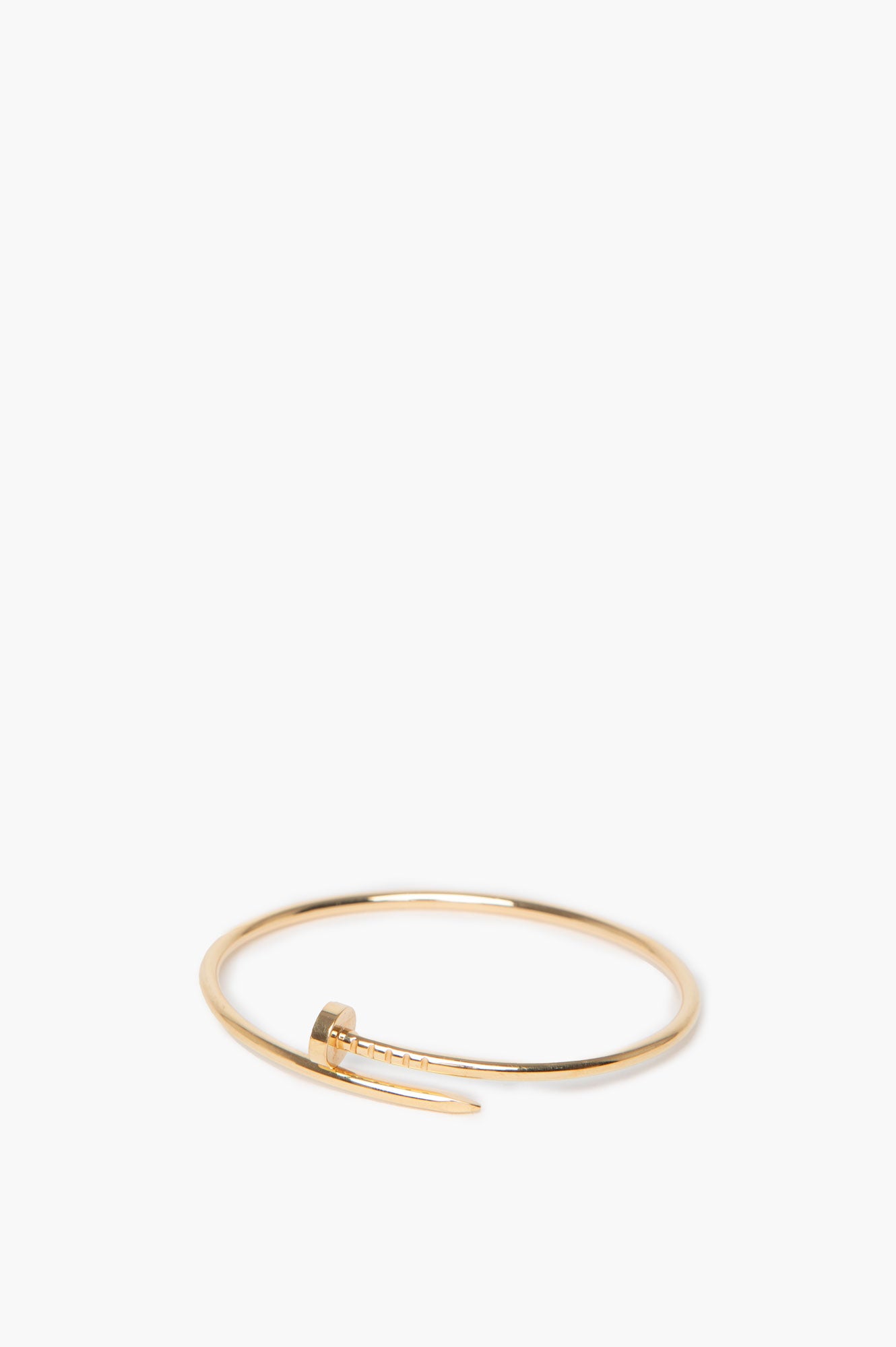 Cartier 18K Gold Juste un Clou Bracelet Small Model Size 17