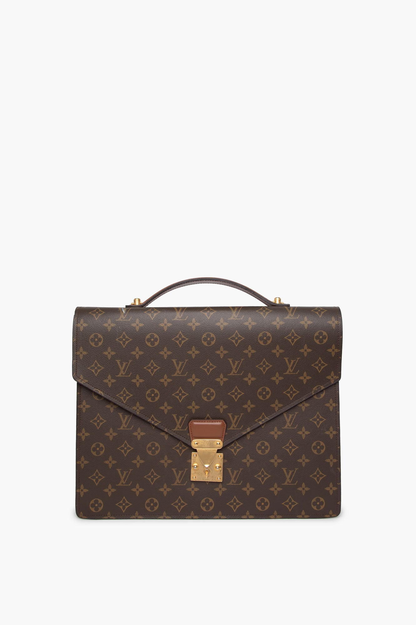 Louis Vuitton Brown Monogram Brief Case