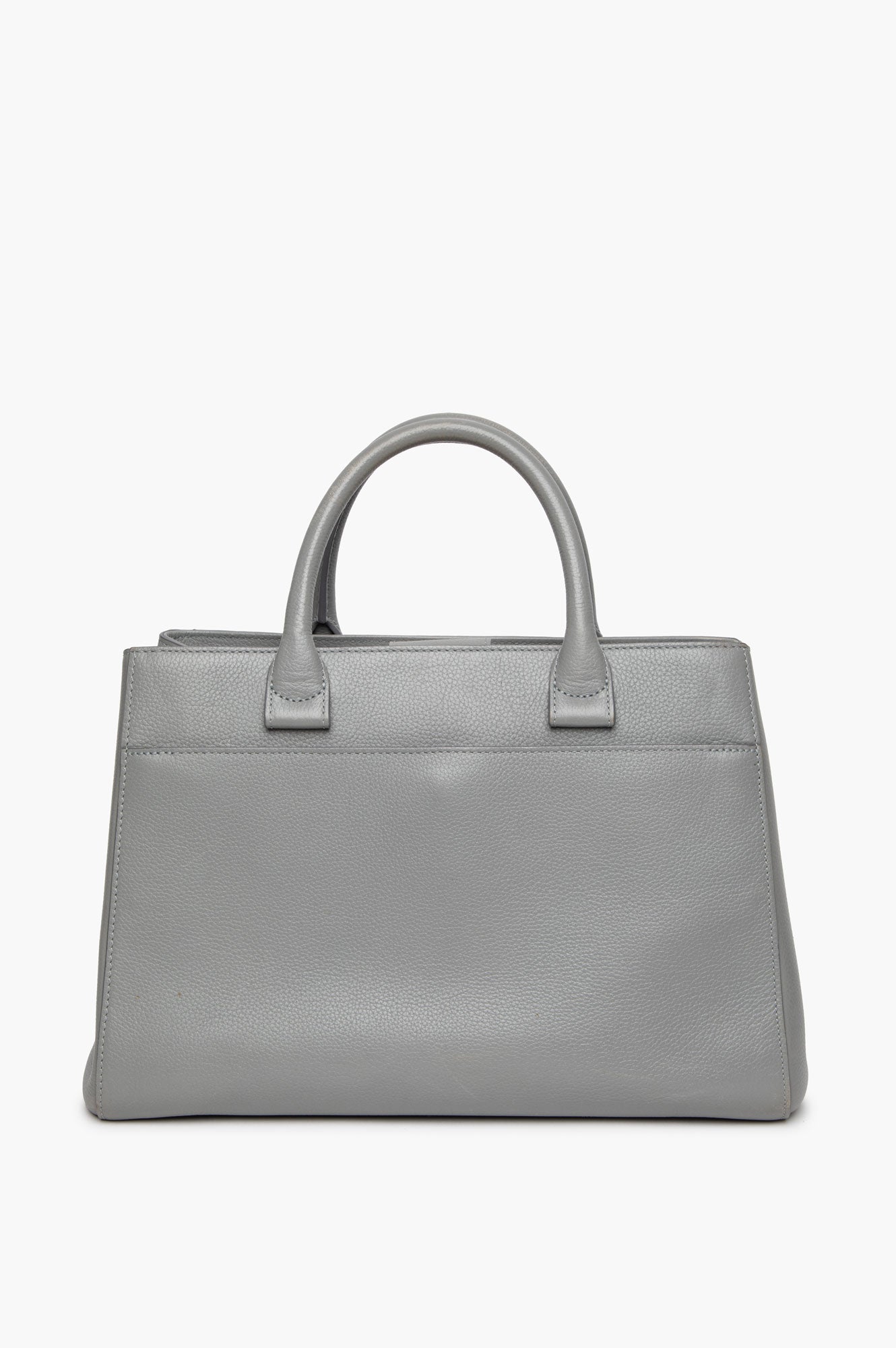Chanel Grey Grained Calfskin Neo Executive Tote