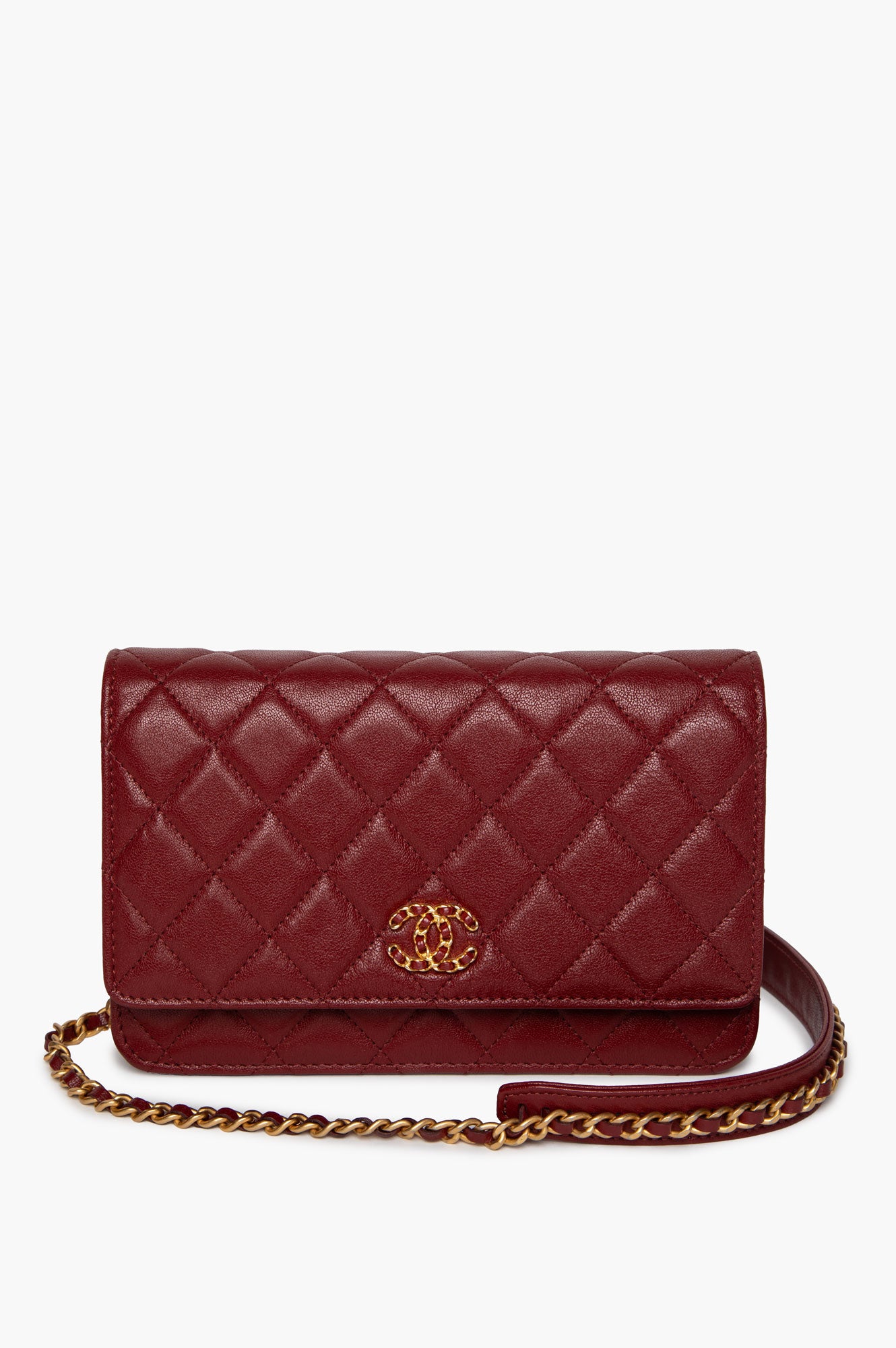 Chanel 19 Burgundy  WOC