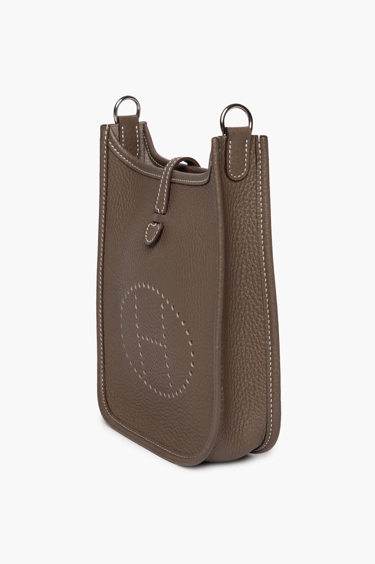Hermès Mini Etoupe Clemence Indigo Strap Evelyne TPM Stamp U