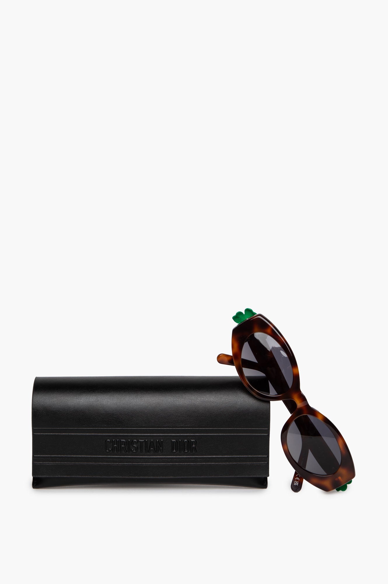 Christian Dior Blonde Havana Dior Clover B11 Oval Sunglasses