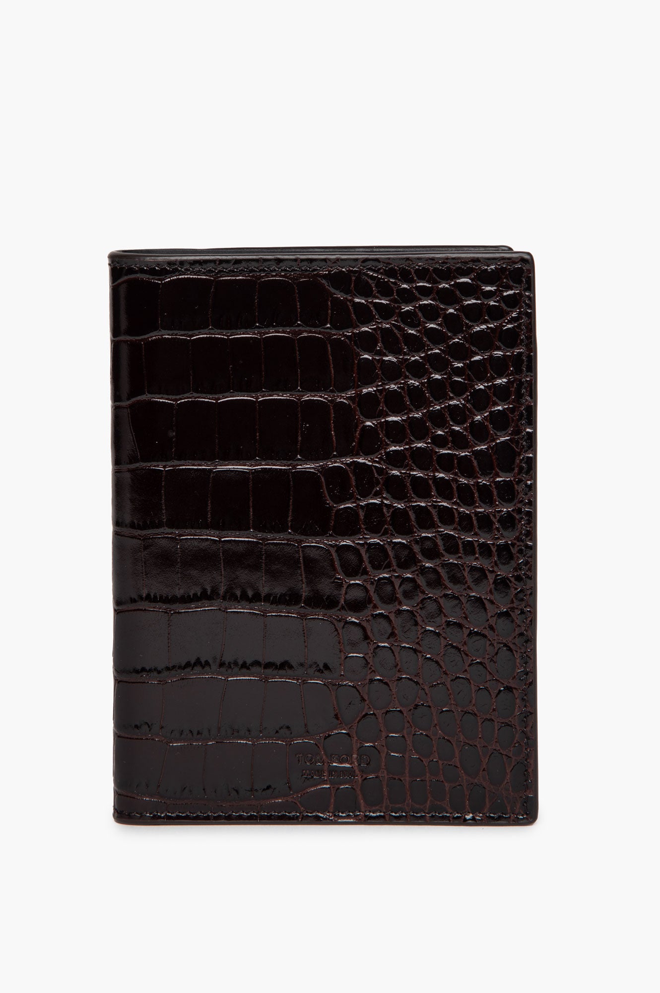 Tom Ford Dark Brown Passport Holder