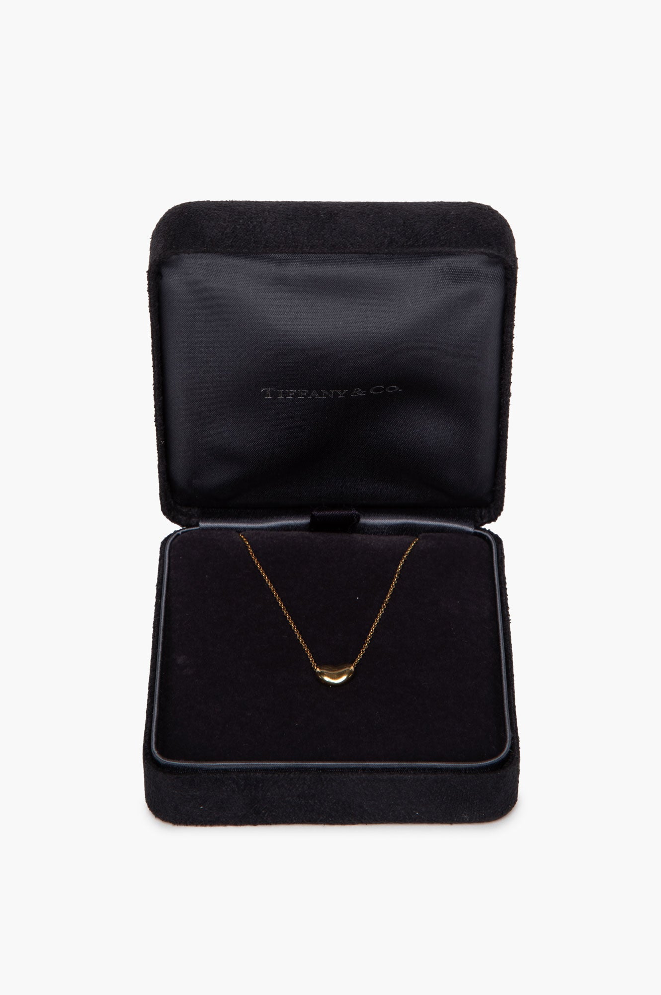 Tiffany Gold Bean Necklace
