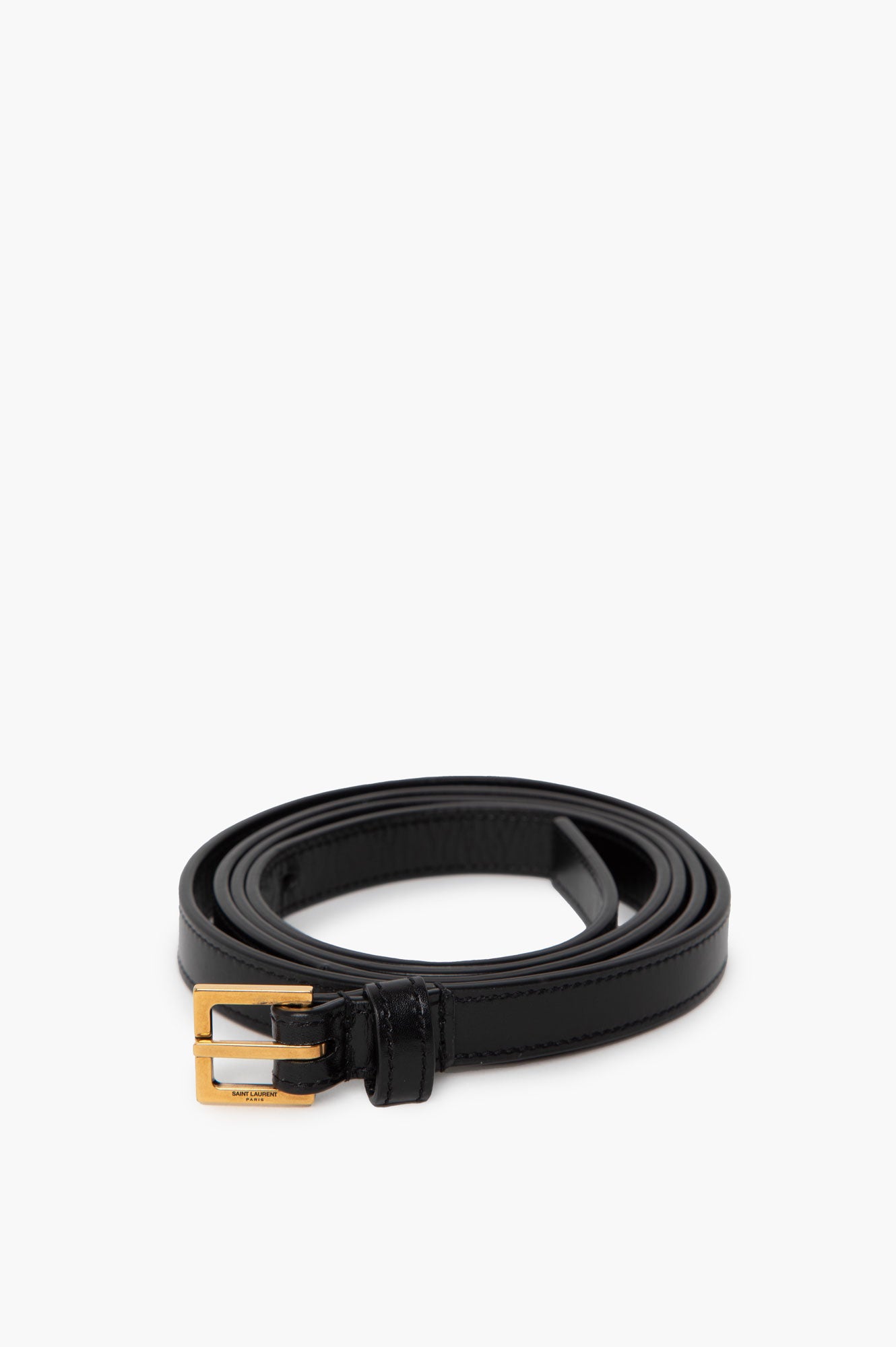 Saint Laurent Black Thin Bag Strap