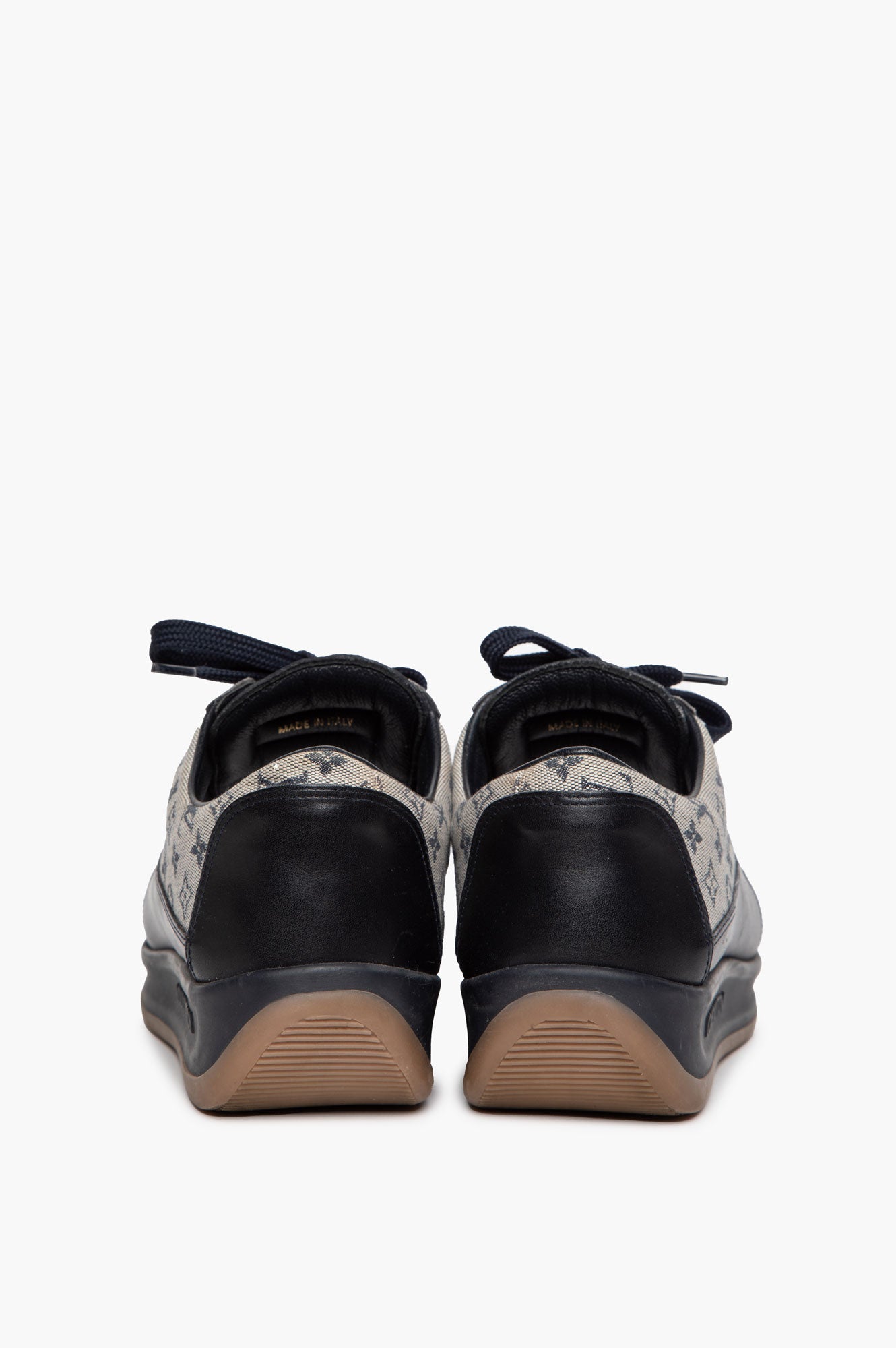 Louis Vuitton Navy Monogram Canvas Mini Lin Sneakers Size 39.5