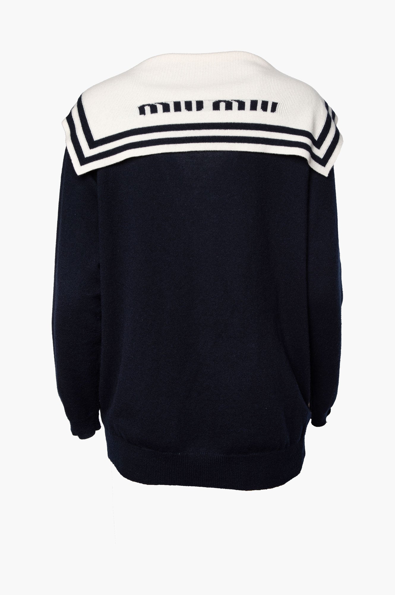 Miu Miu Blue Uniform Sweater 36