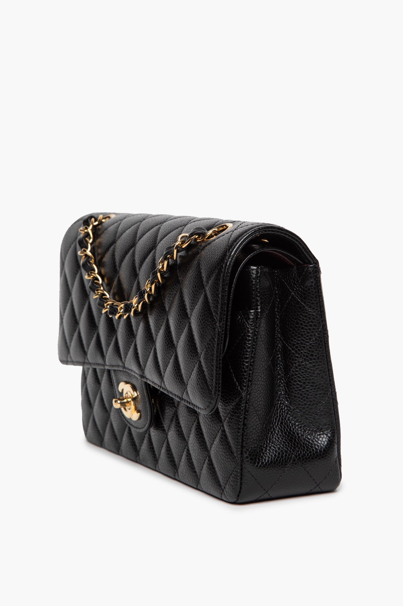 Chanel Black Caviar Medium Classic Flap Bag 2024
