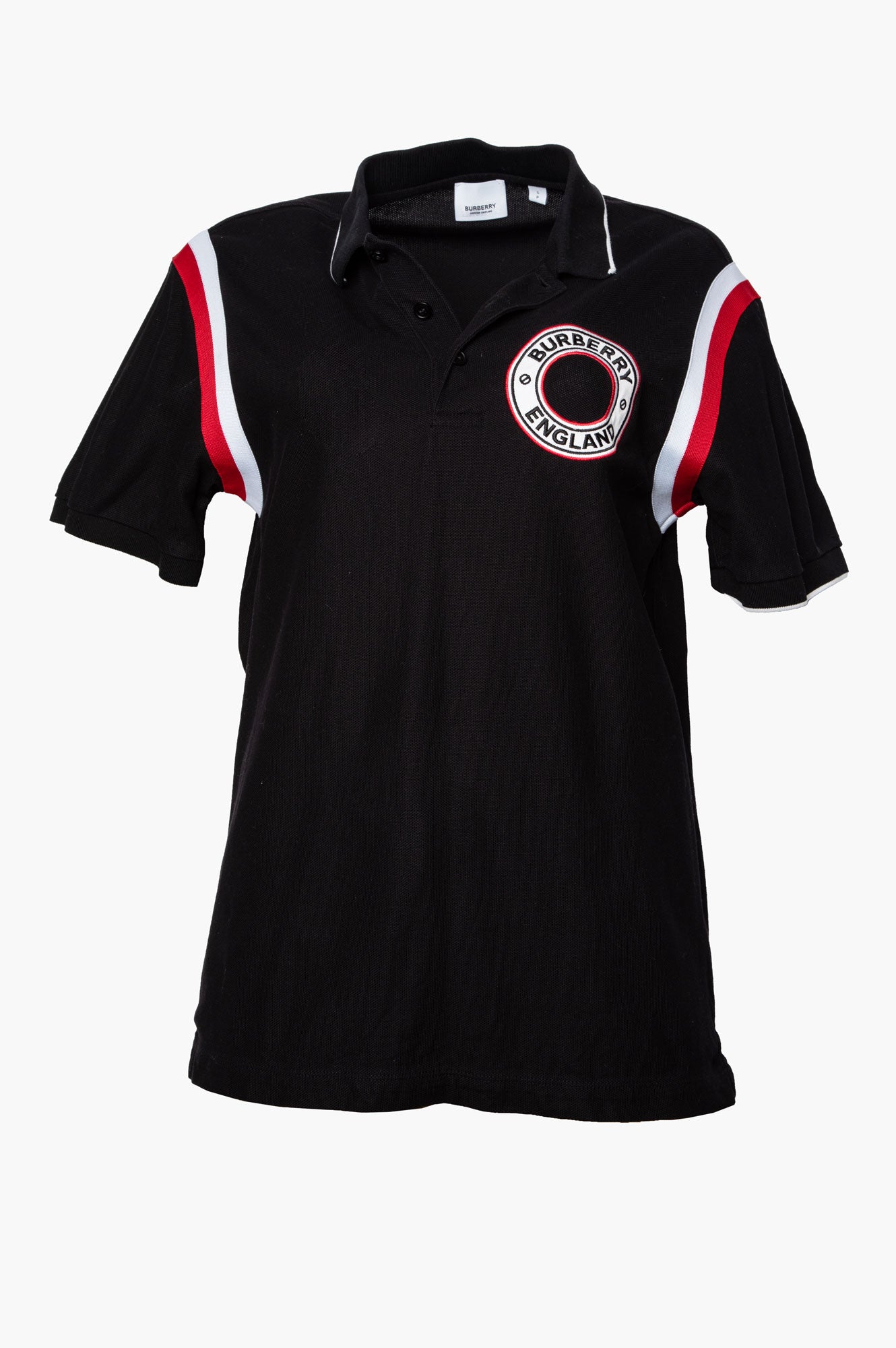 Burberry Black Polo T-Shirt S