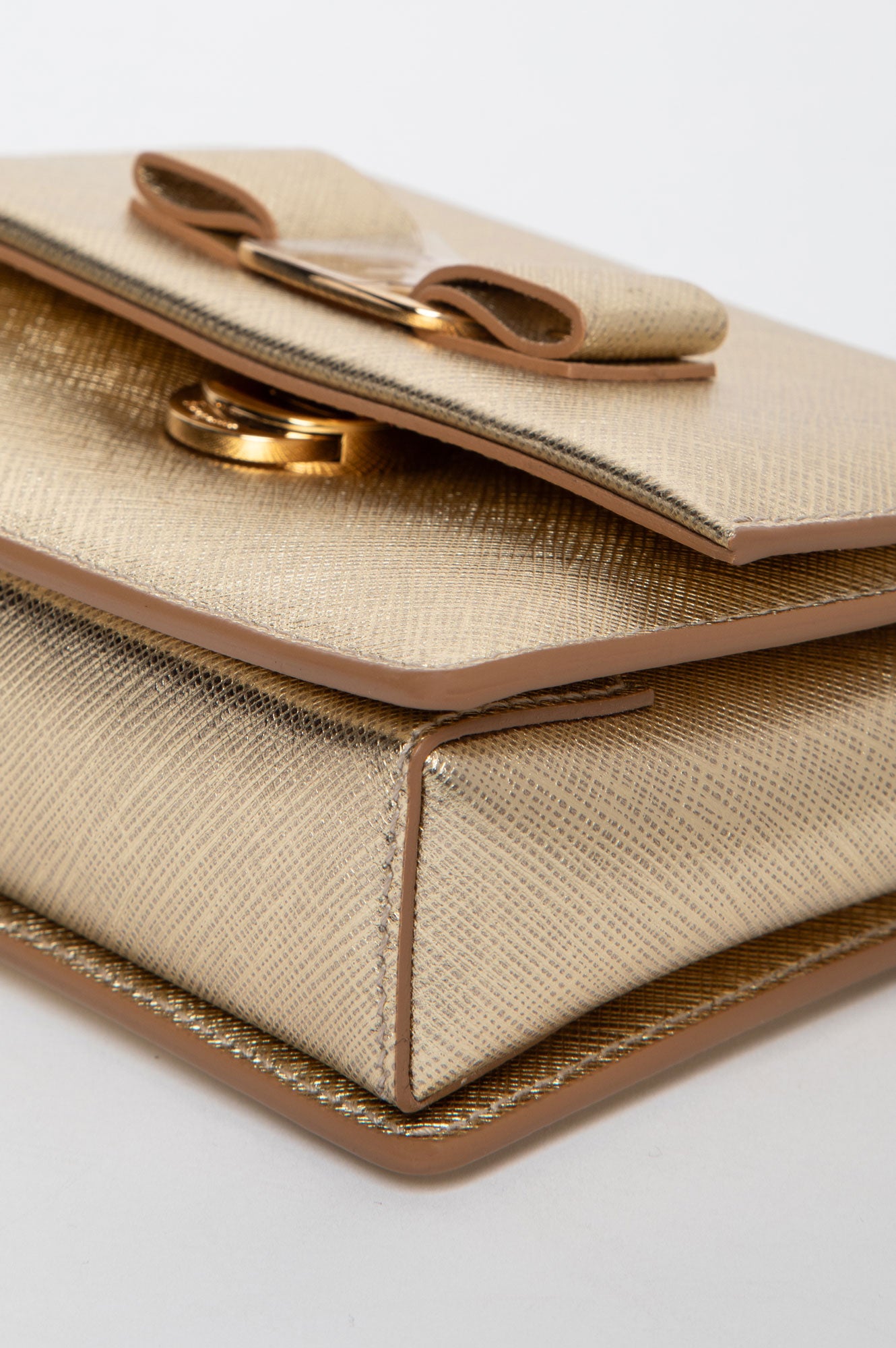 Salvatore Farragamo Gold Mini Bag