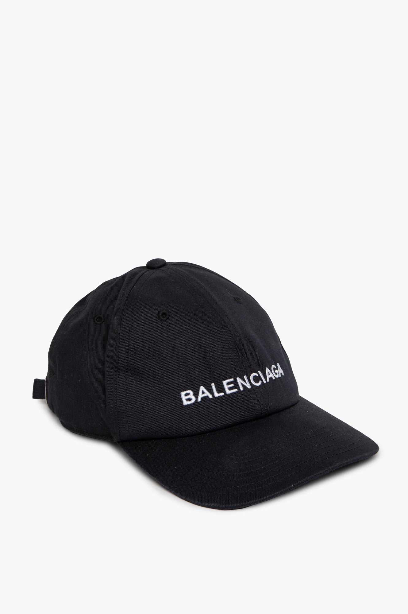 Balenciaga Black Cotton Cap