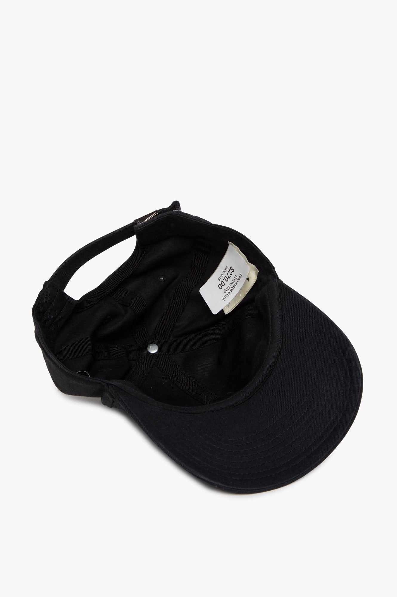 Balenciaga Black Cotton Cap