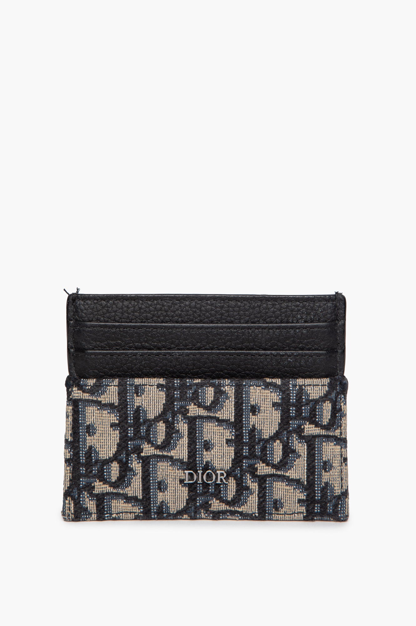 Christian Dior Blue Oblique Cardholder