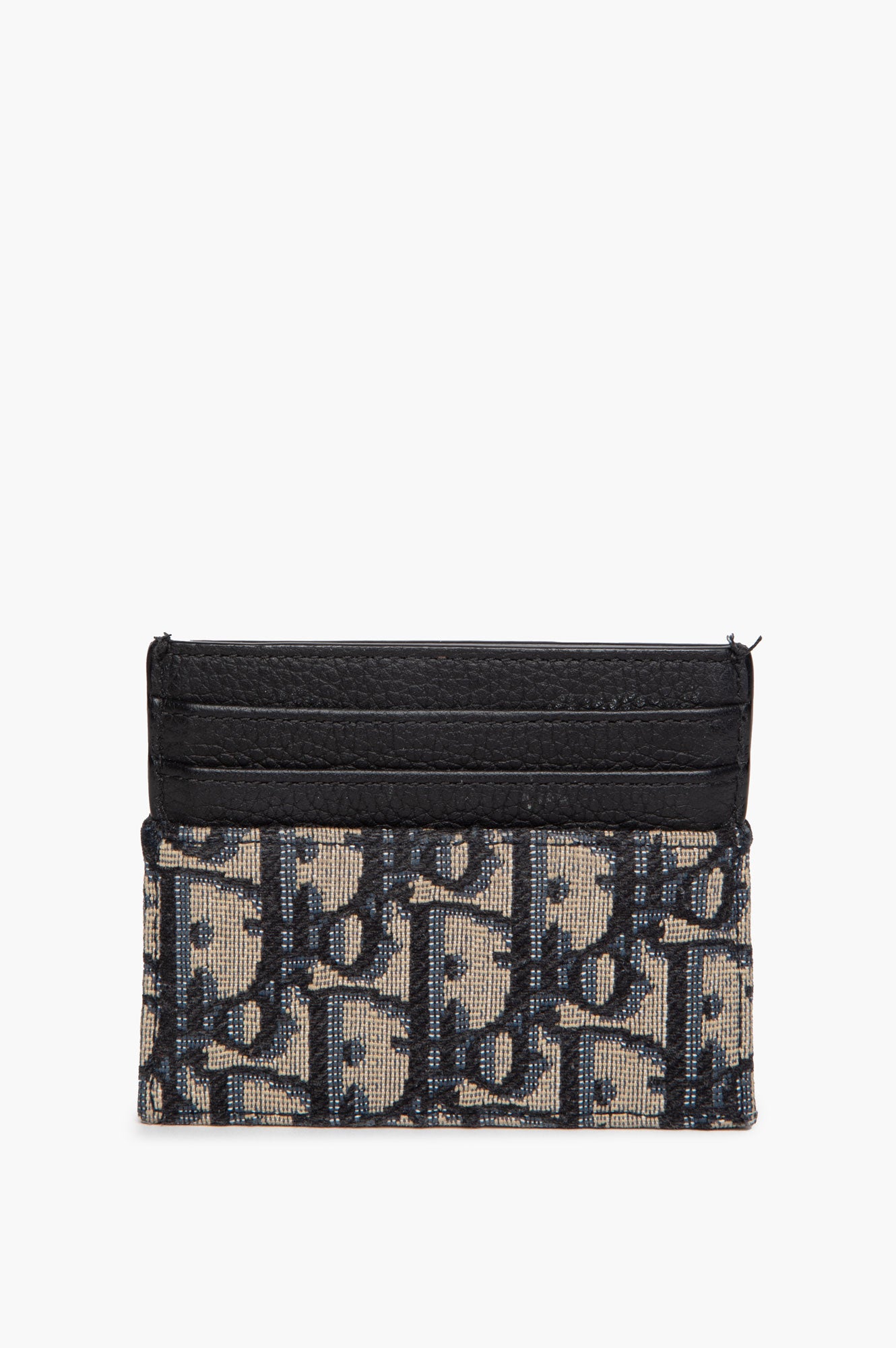 Christian Dior Blue Oblique Cardholder