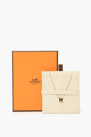 Hermes Black Mini Pop H Gold Necklace