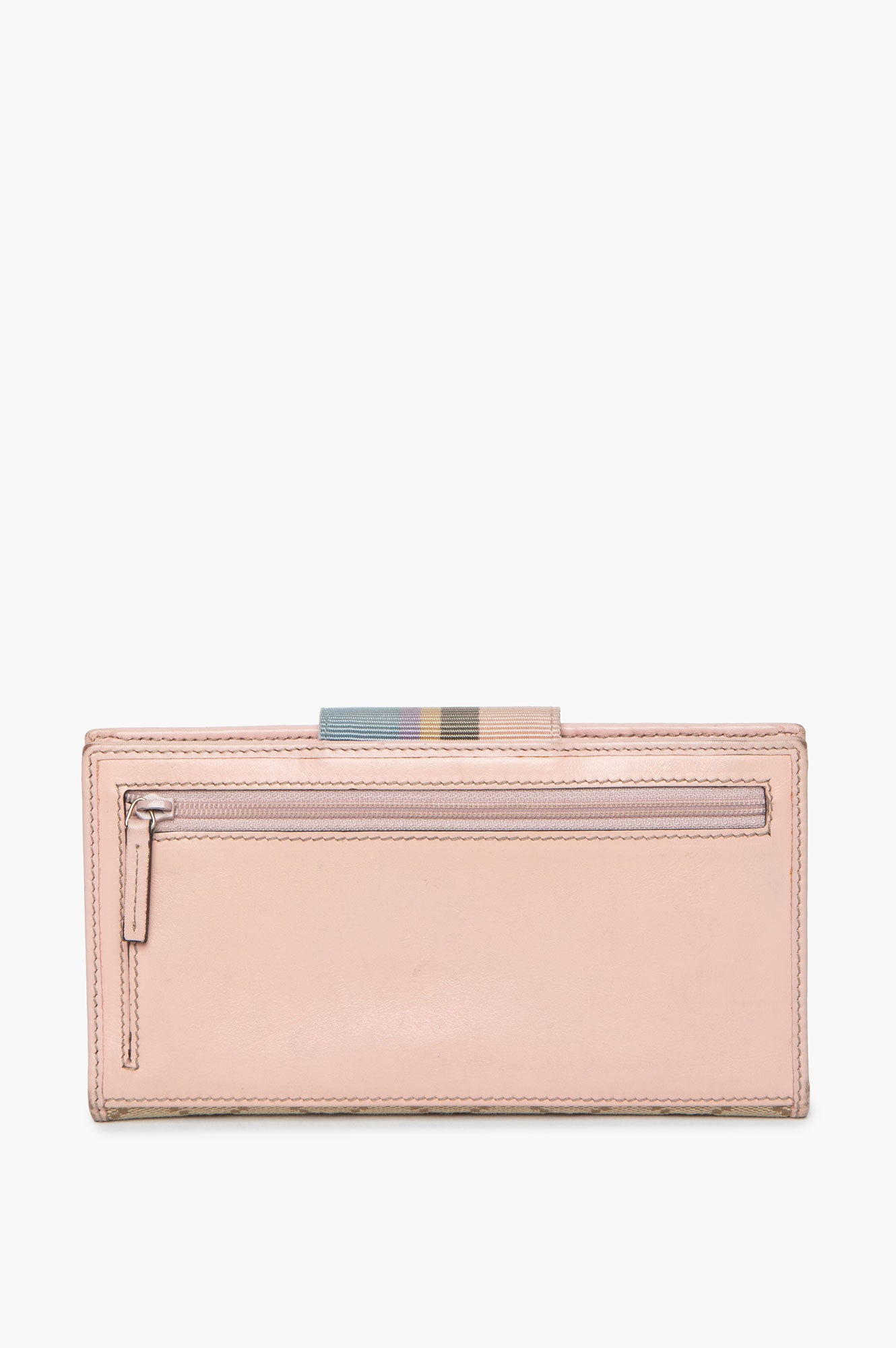 Gucci GG Canvas Pastel Web Continental Wallet