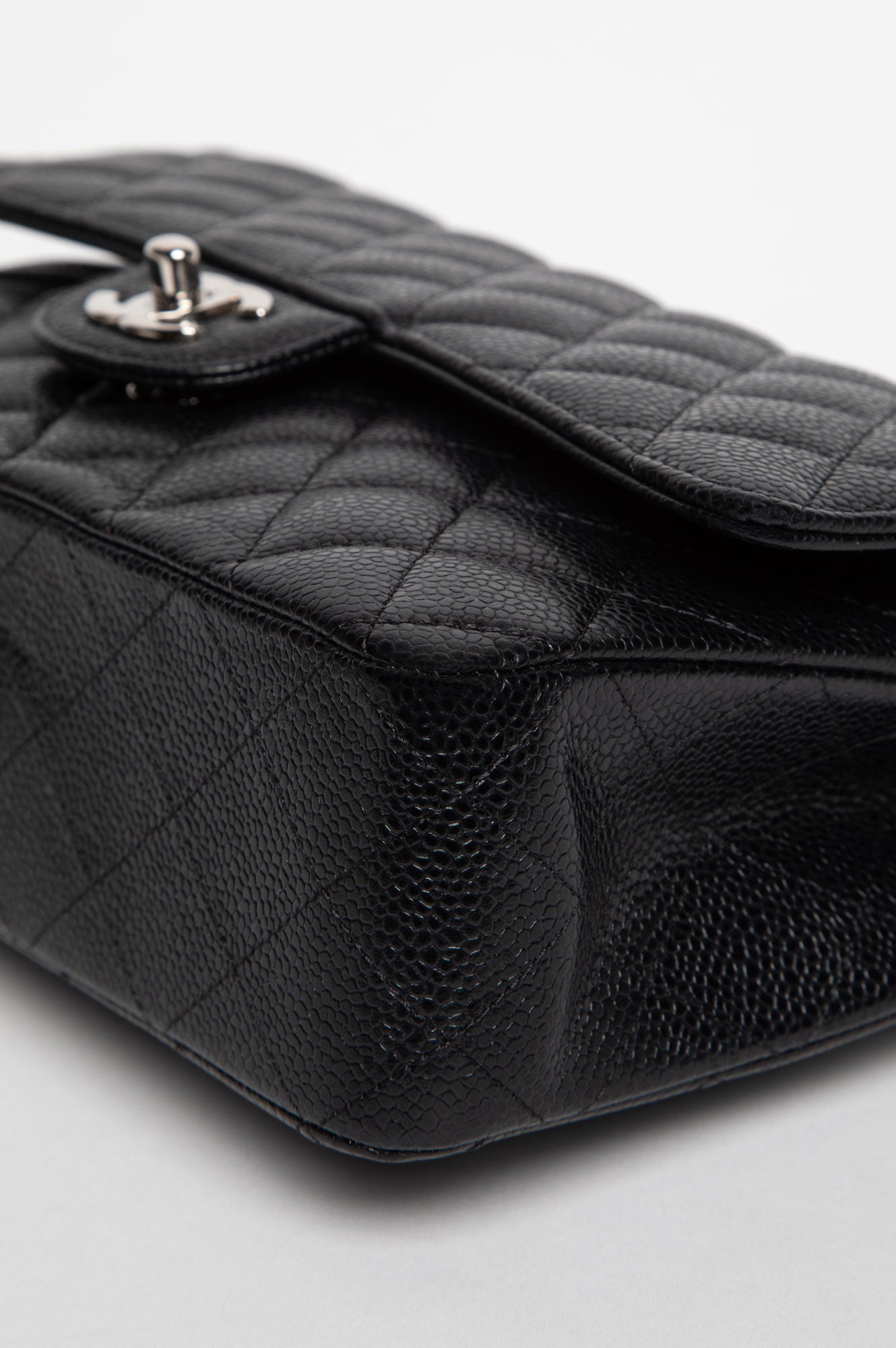 Chanel Black Caviar Medium Double Flap Bag SHW