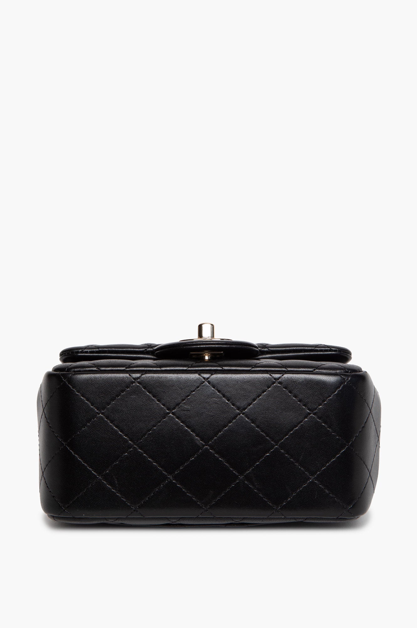 Chanel Black Lambskin Mini Square Classic Flap Bag
