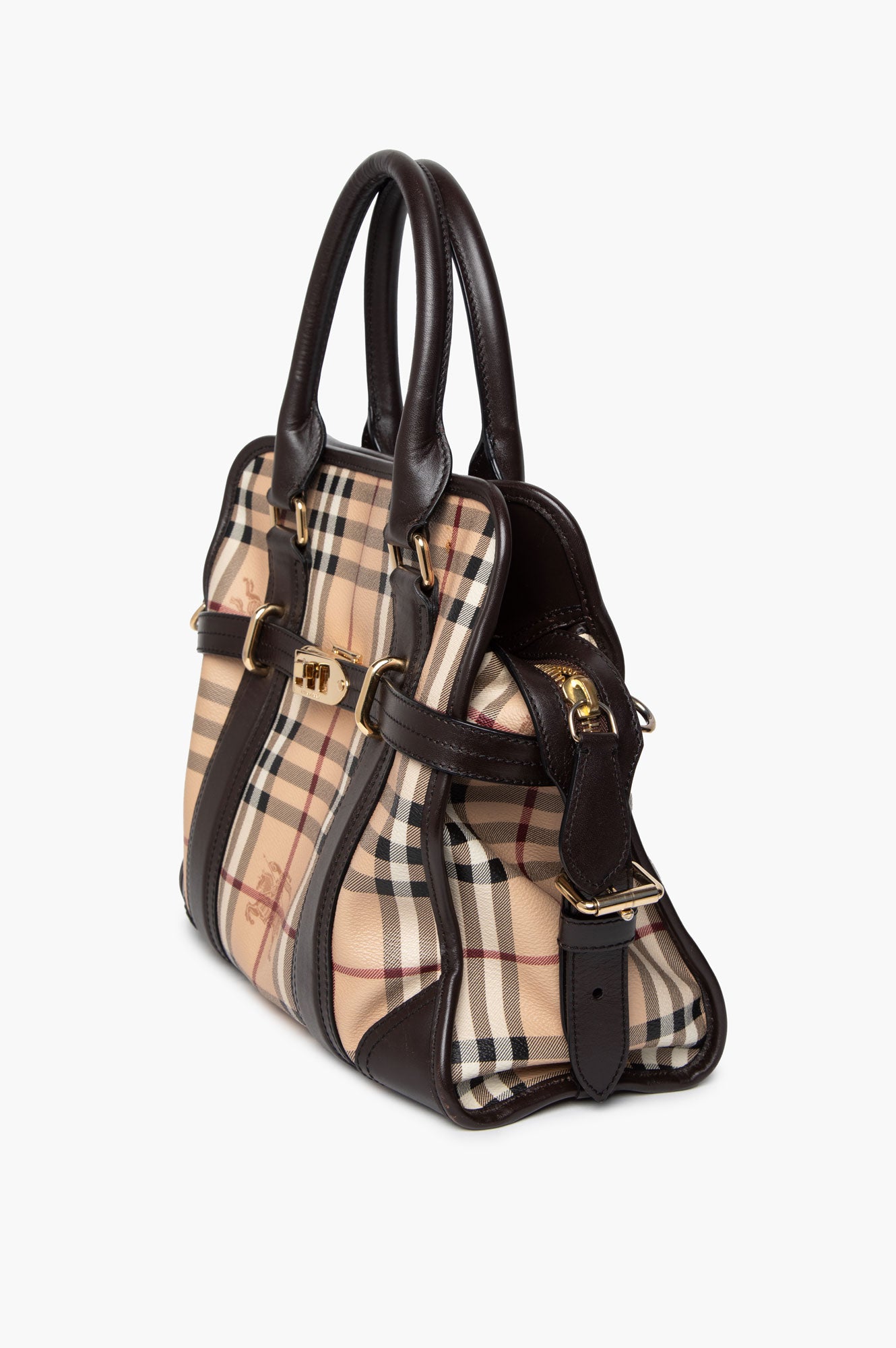 Burberry Haymarket Check Minford Satchel
