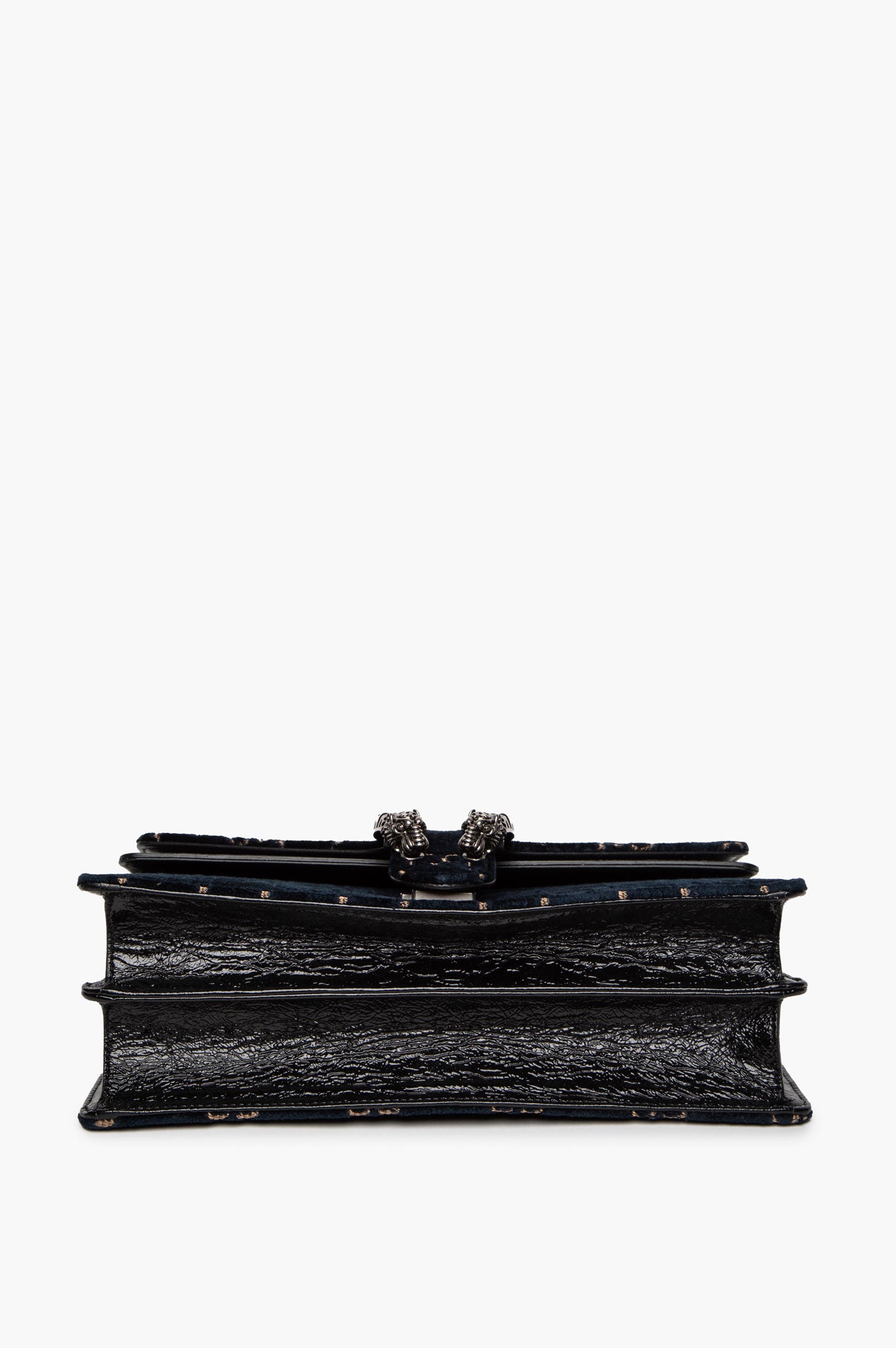Gucci Medium Dark Blue GG Velvet Dionysus Shoulder Bag