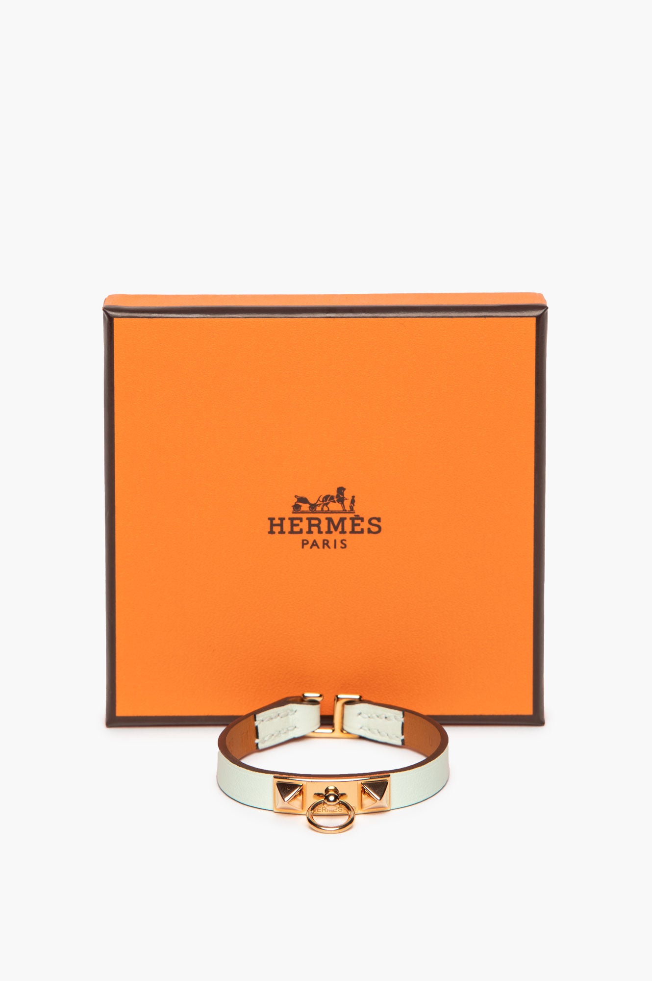 Hermès Yellow Gold Plated Vert Fizz Rivale Mini Bracelet