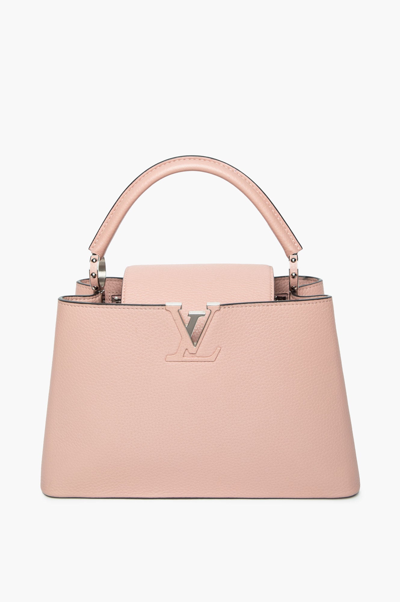 Louis Vuitton Magnolia Pink Taurillon PM Capucines Bag