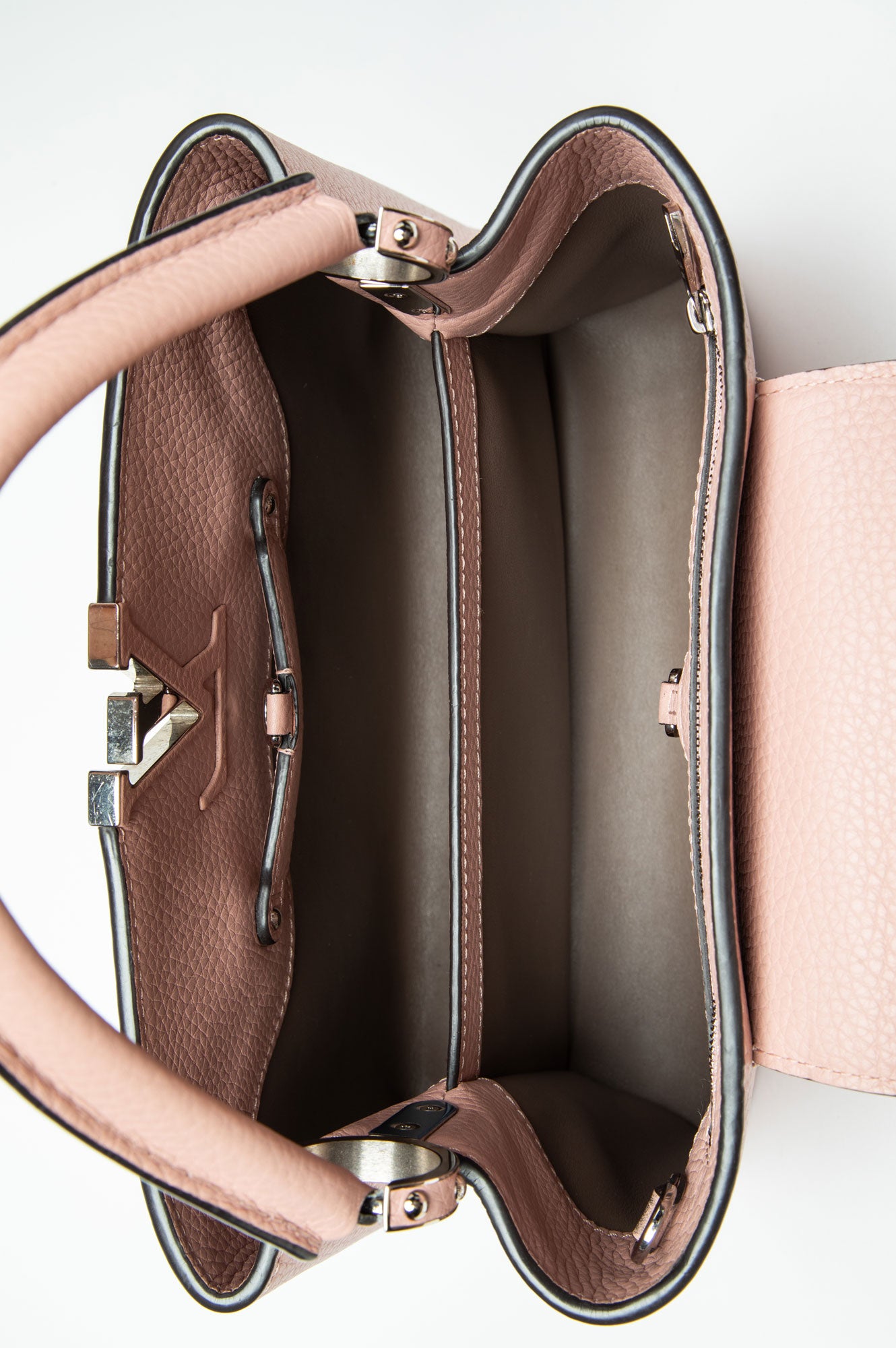 Louis Vuitton Magnolia Pink Taurillon PM Capucines Bag