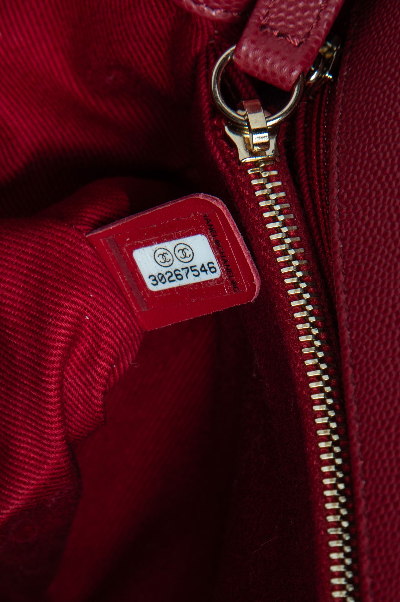 Chanel Dark Red Chevron Quilted Caviar & Lizard Medium Coco Handle Bag
