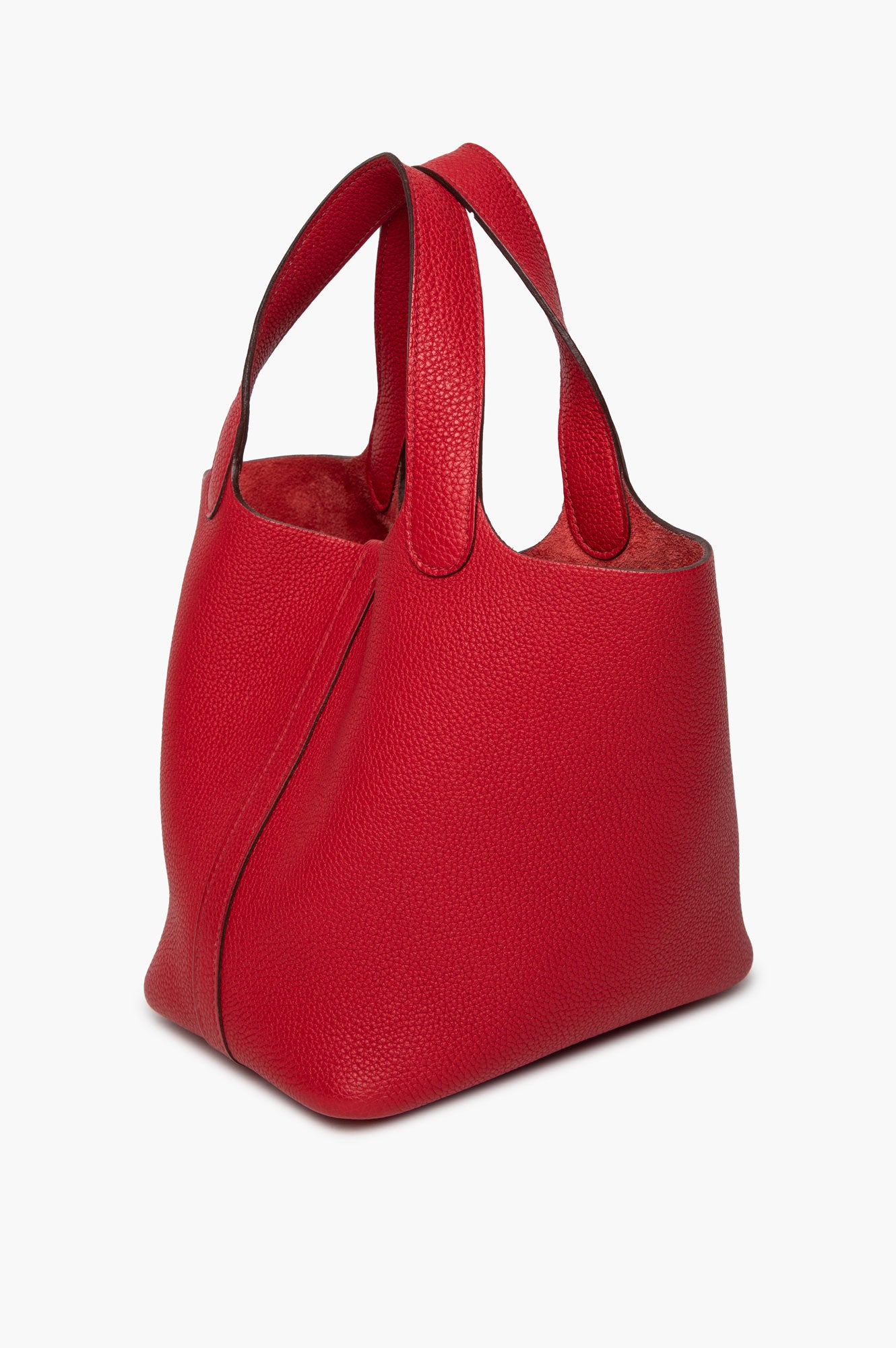 Hermès Rouge Piment Togo Gold Hardware Picotin Lock 18 PM