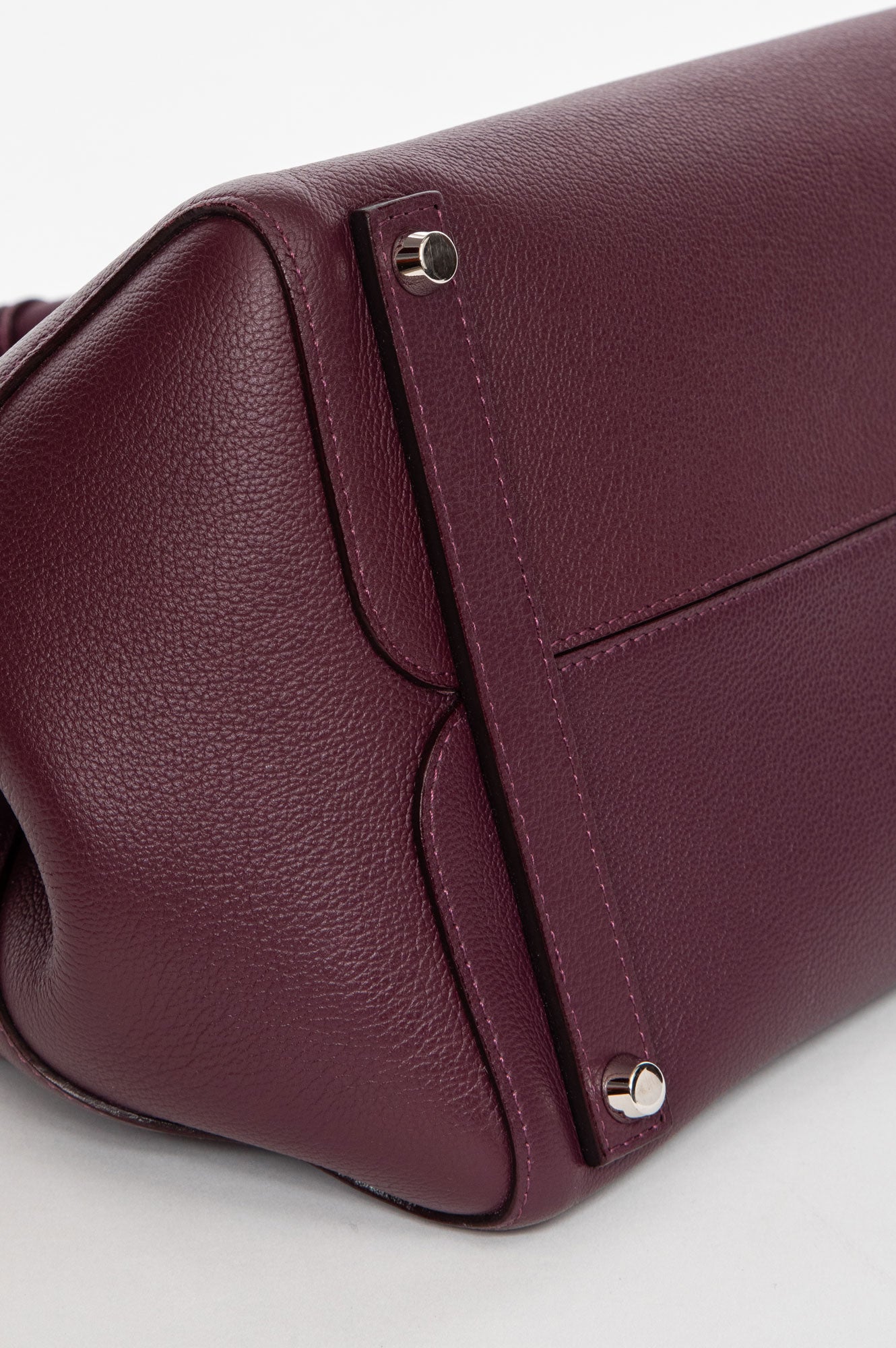 Christian Dior Burgundy Purple Open Bar Tote