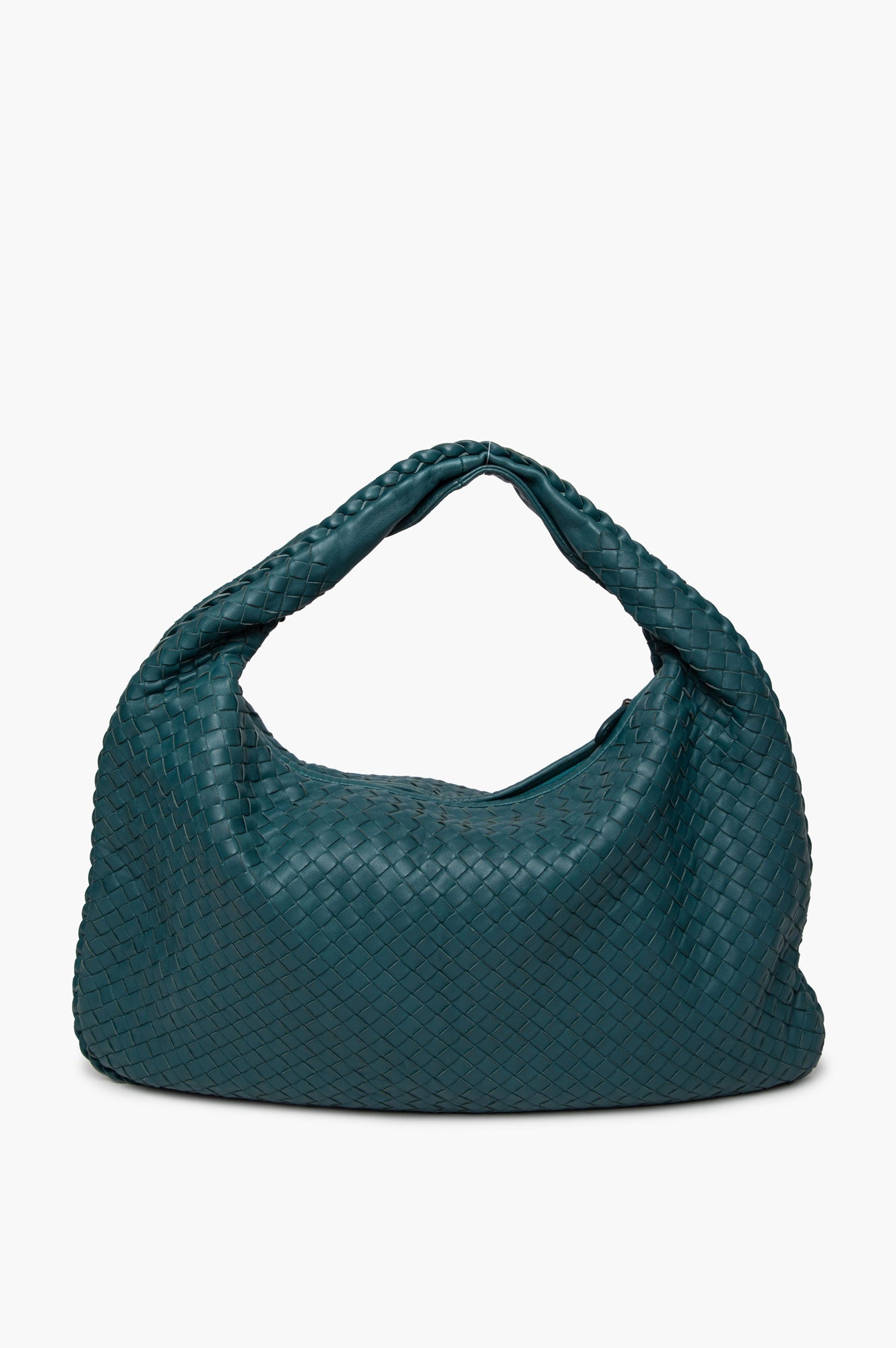 Bottega Veneta Brighton Green Nappa Intrecciato Large Veneta Hobo Bag